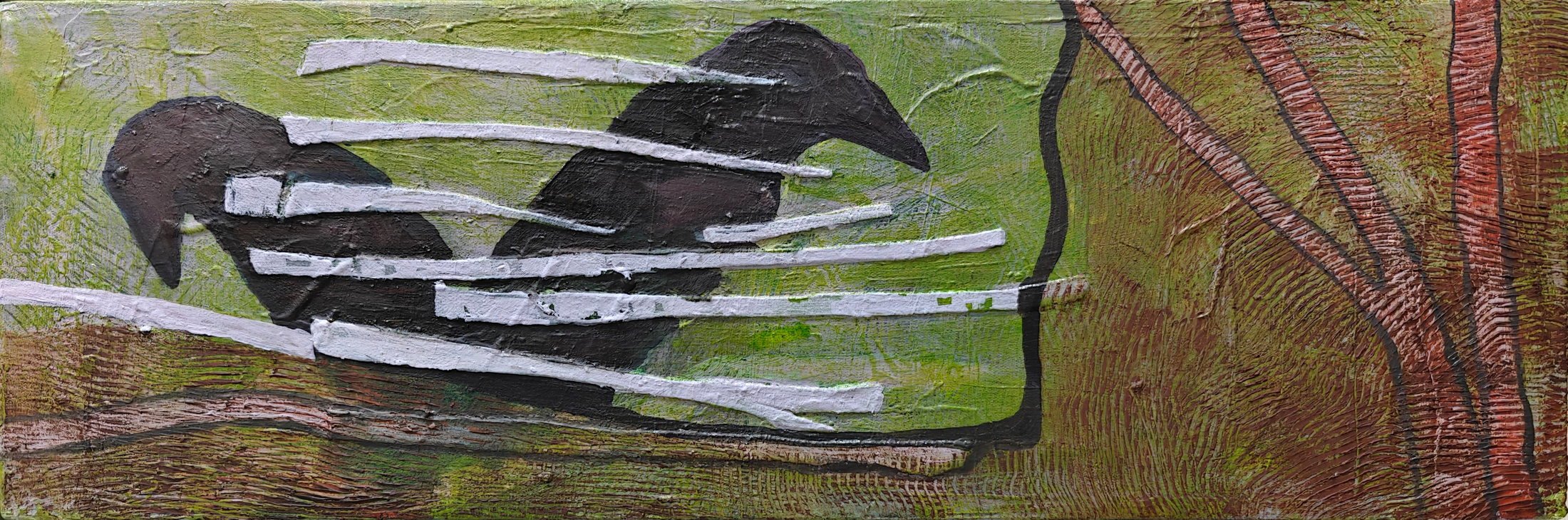 Rebirth #27 — oil on canvas by Deepti Nair