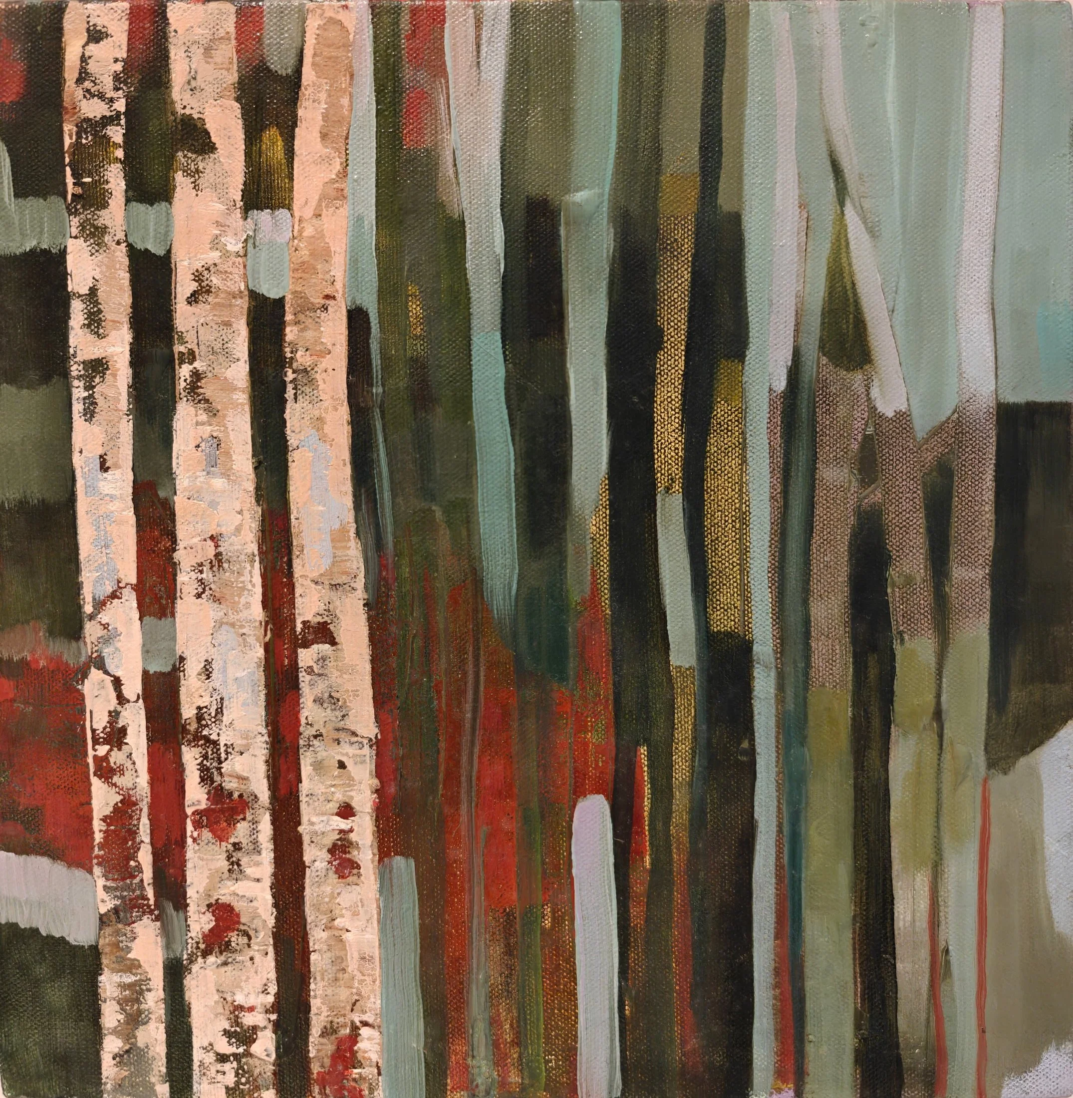 In the Thicket #3 — oil on canvas by Deepti Nair