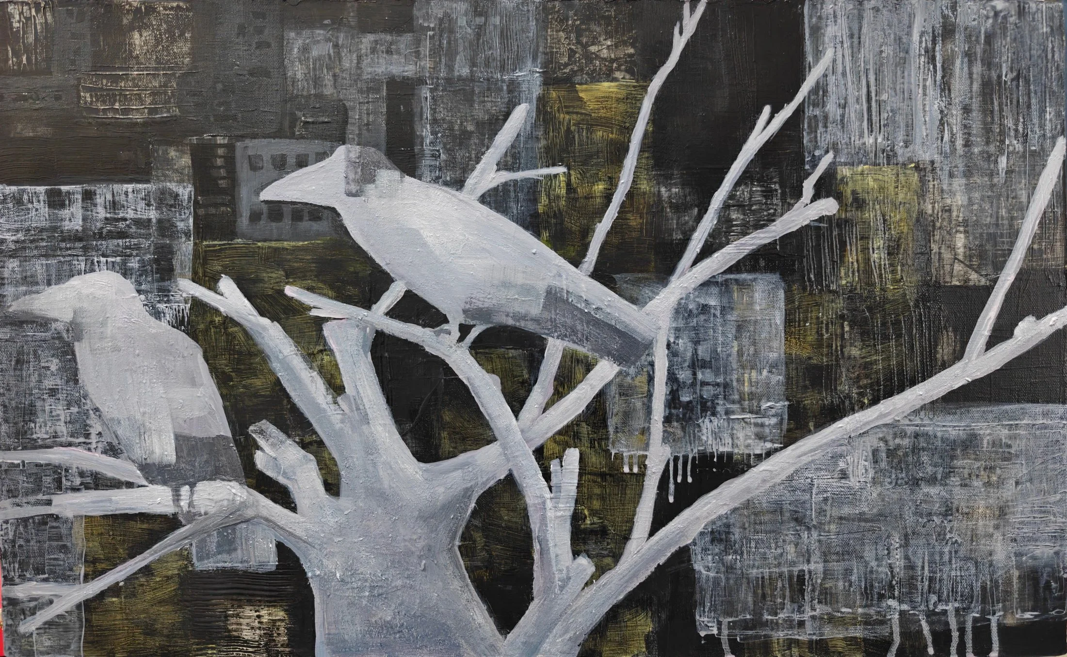 Rebirth #23 — acrylic on canvas by Deepti Nair