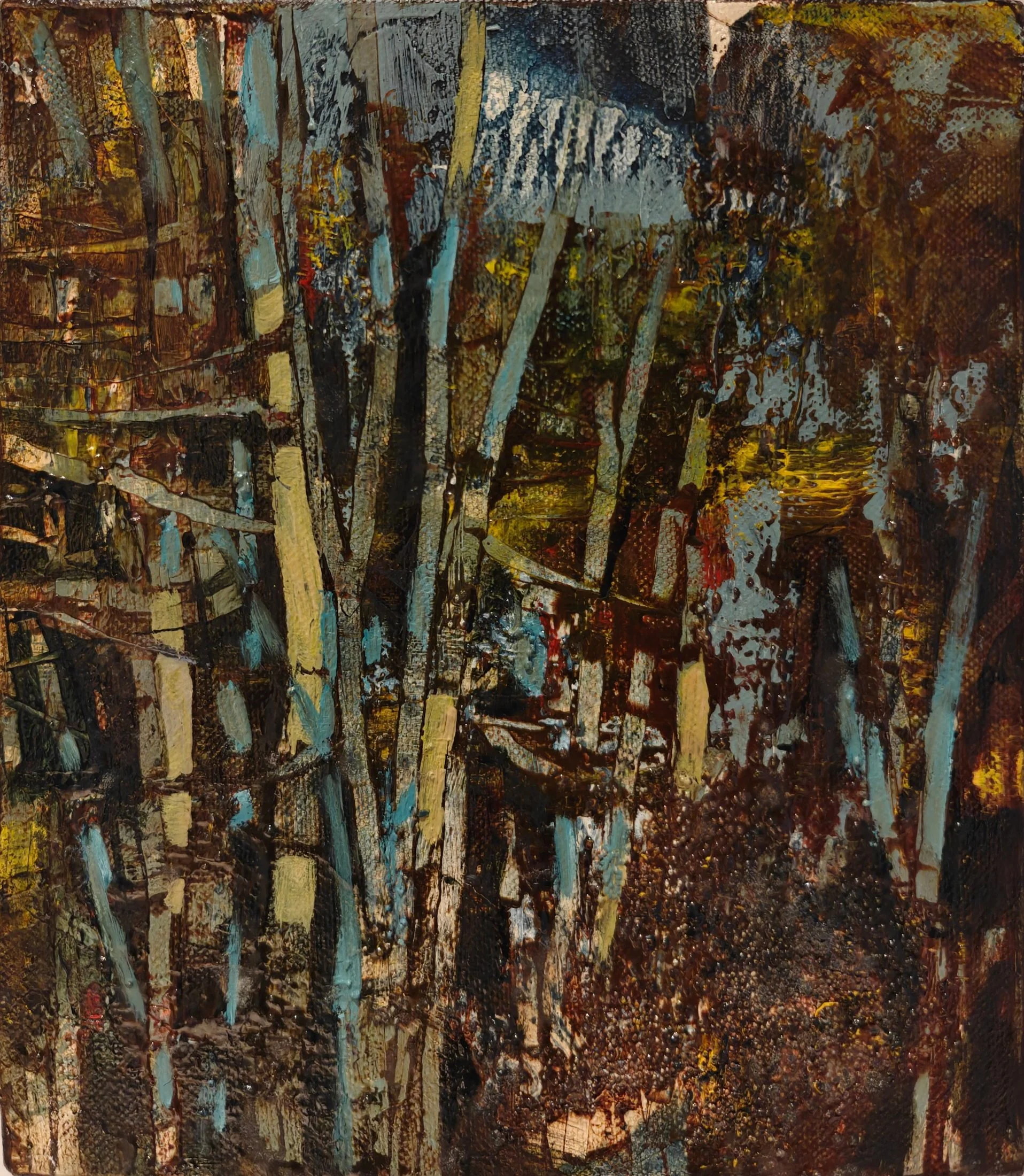 In the Thicket #6 — oil on canvas by Deepti Nair