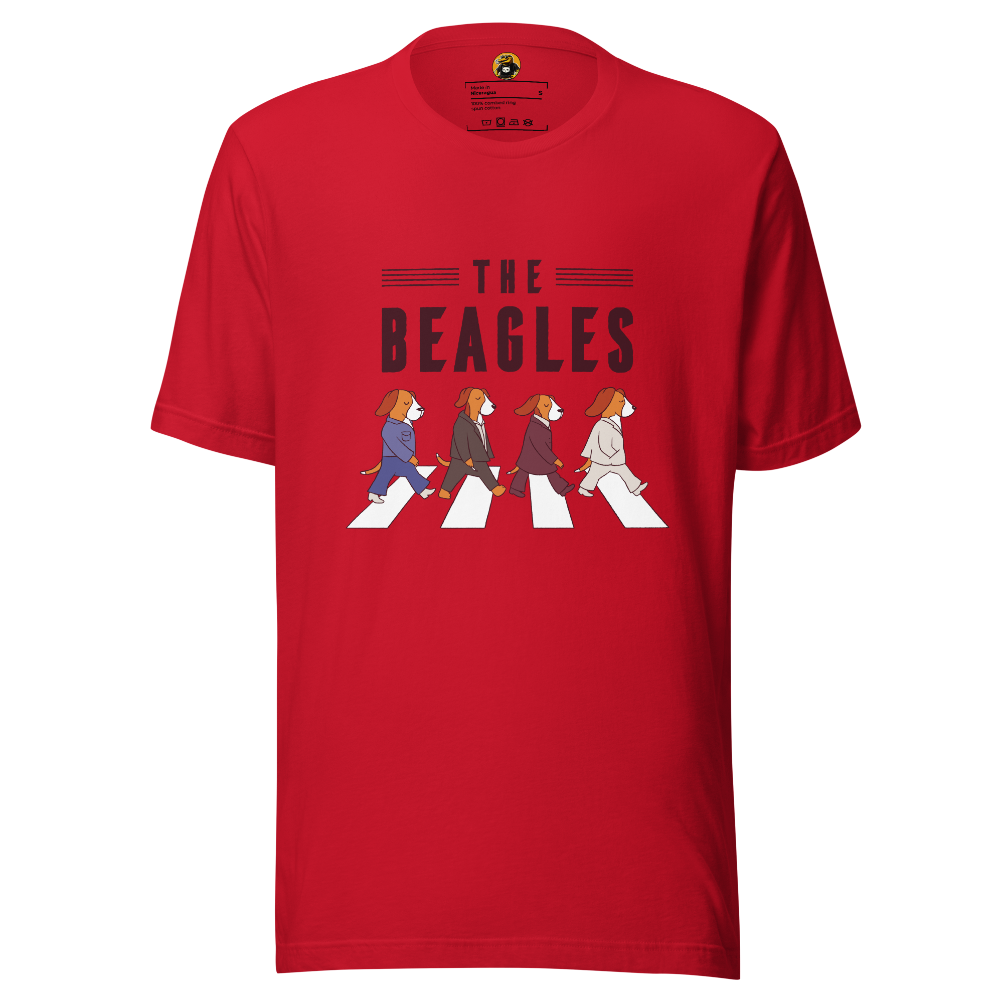 The Beagles T-Shirt: Funny Abbey Road Dog Parody Tee