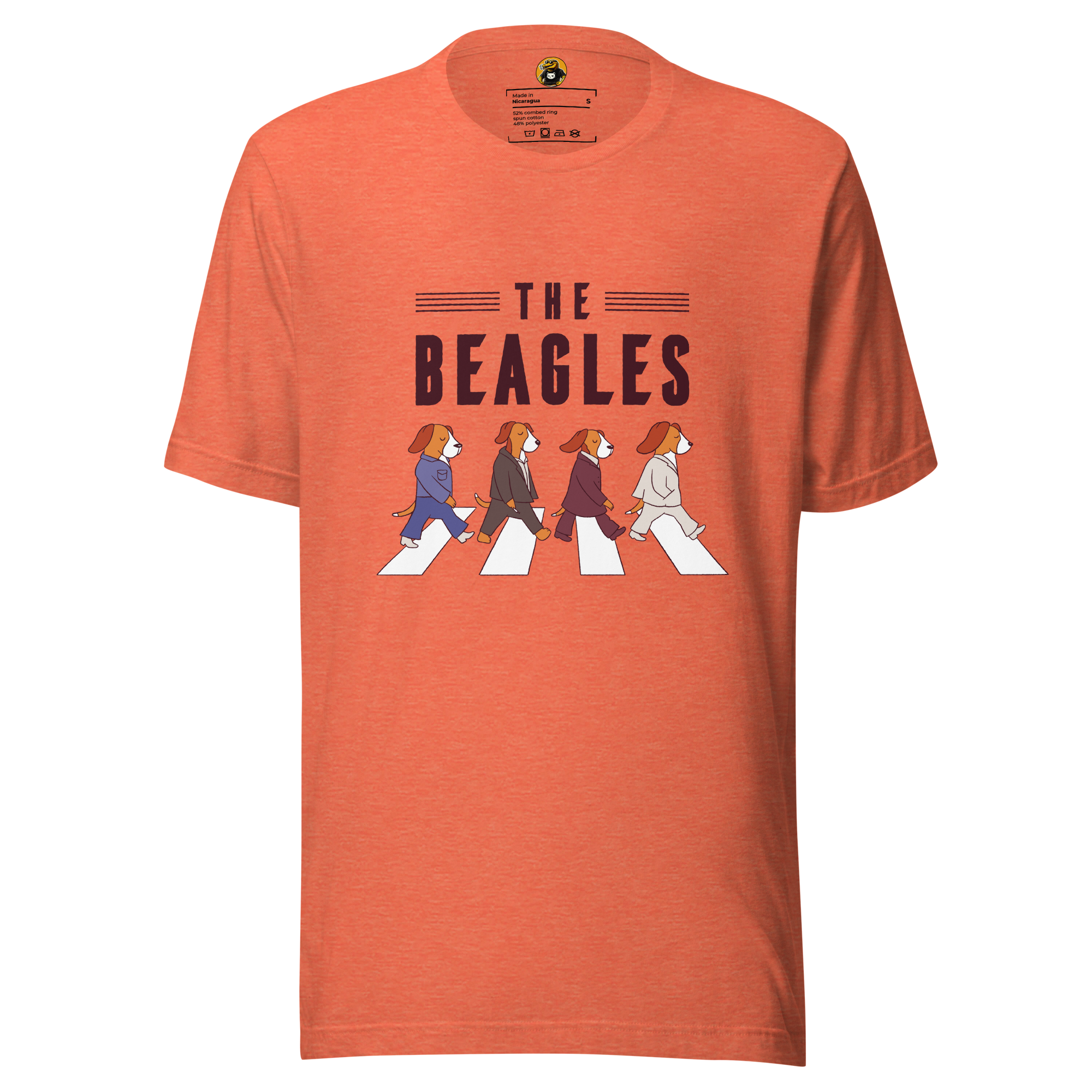 The Beagles T-Shirt: Funny Abbey Road Dog Parody Tee