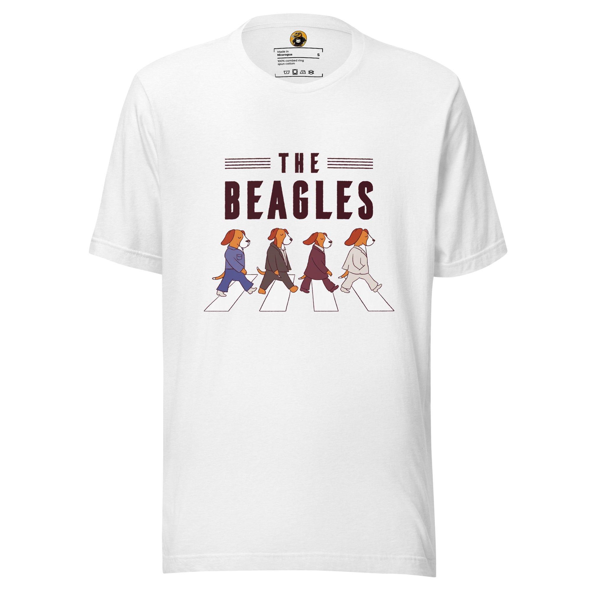 The Beagles T-Shirt: Funny Abbey Road Dog Parody Tee