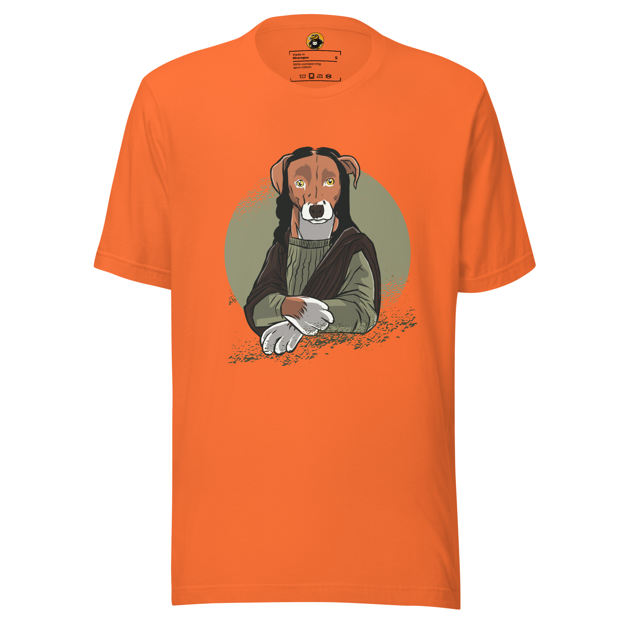 The Mona Woof T-Shirt: Iconic Dog Art Parody Tee