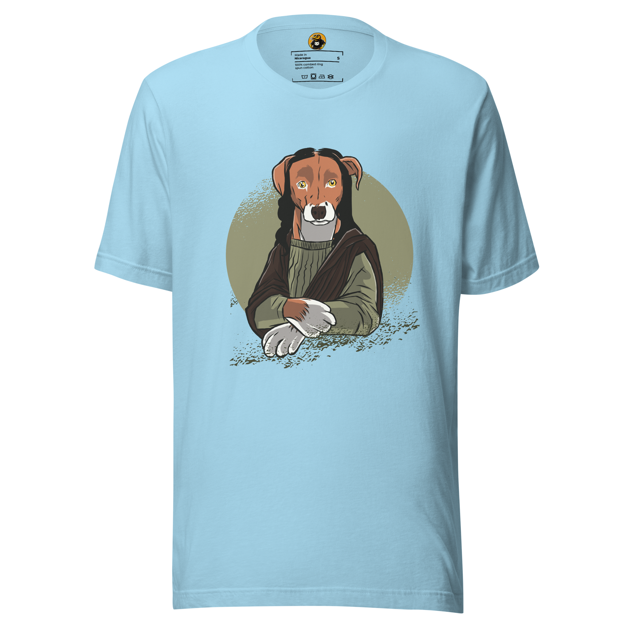 The Mona Woof T-Shirt: Iconic Dog Art Parody Tee