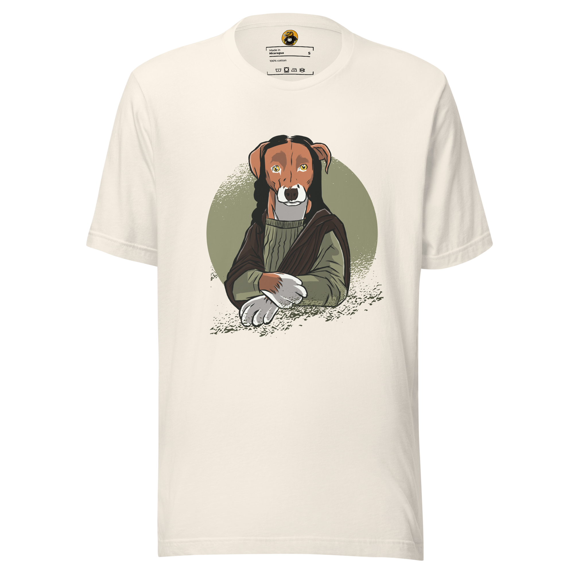 The Mona Woof T-Shirt: Iconic Dog Art Parody Tee