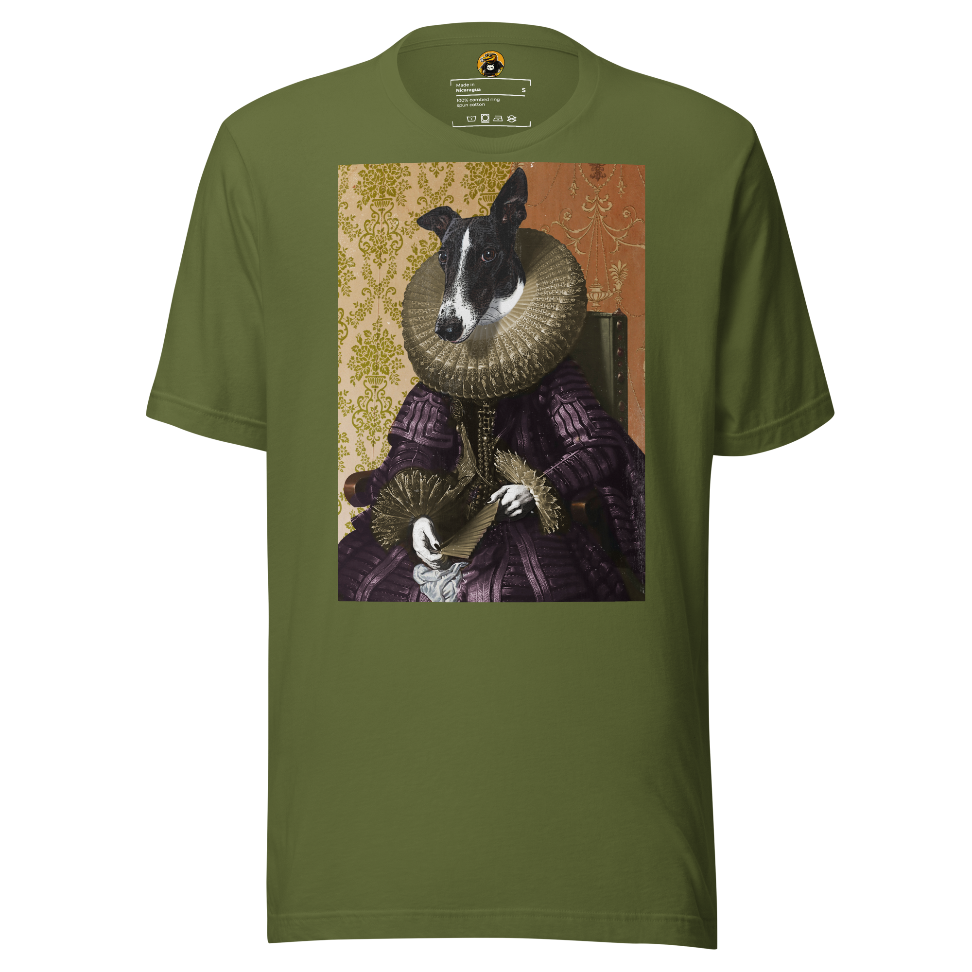 The Duchess of Barkshire T-Shirt: Regal Victorian Dog Portrait Tee
