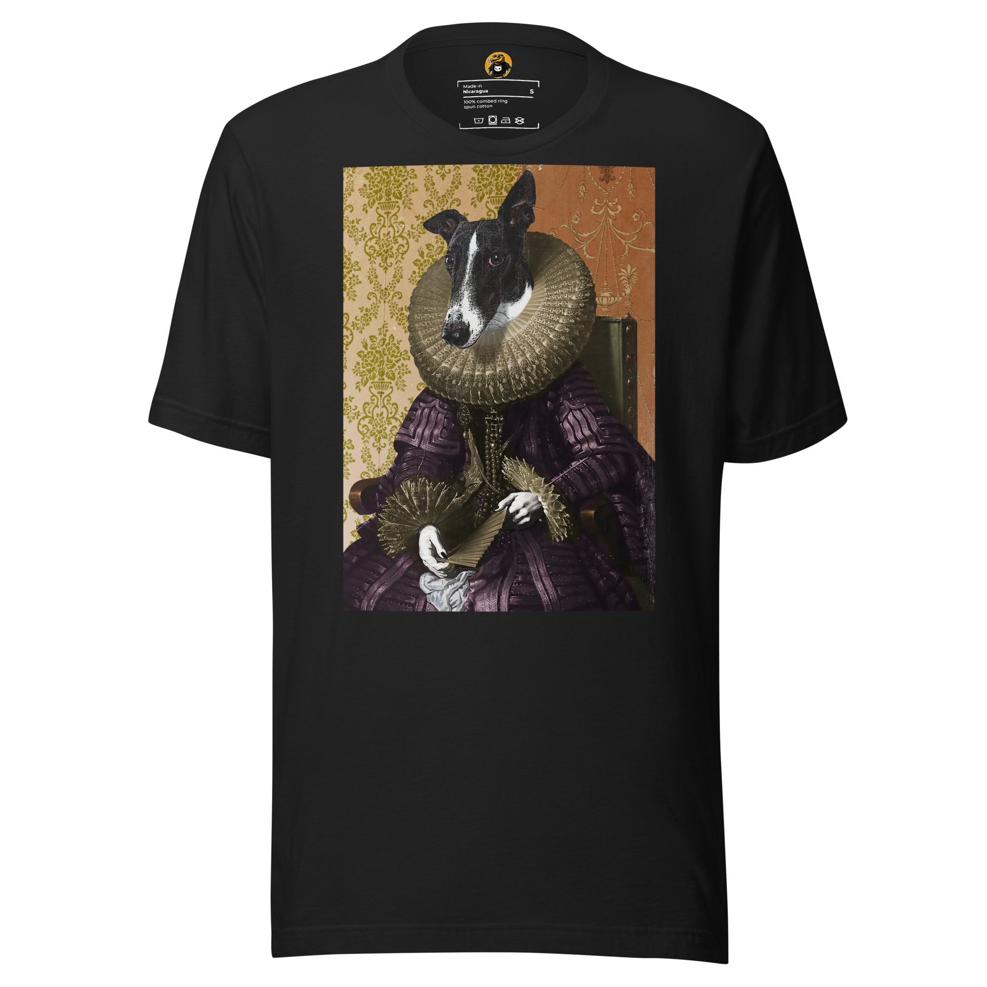 The Duchess of Barkshire T-Shirt: Regal Victorian Dog Portrait Tee