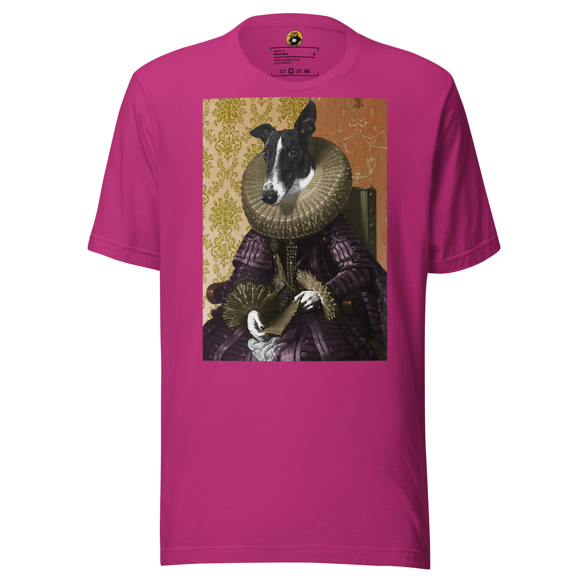 The Duchess of Barkshire T-Shirt: Regal Victorian Dog Portrait Tee