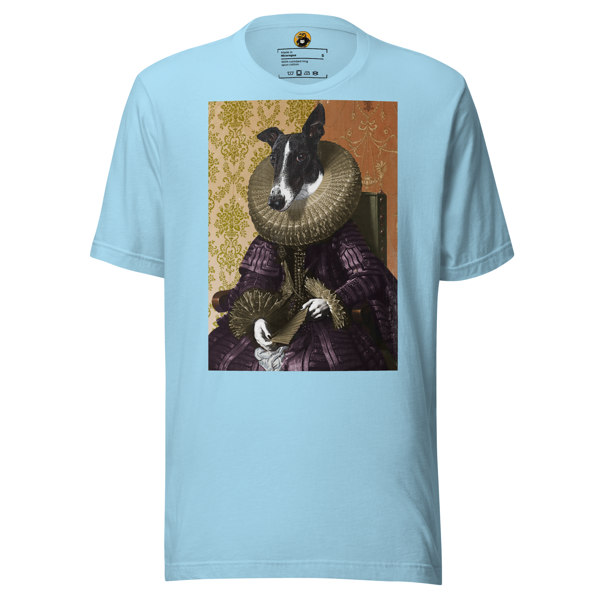 The Duchess of Barkshire T-Shirt: Regal Victorian Dog Portrait Tee