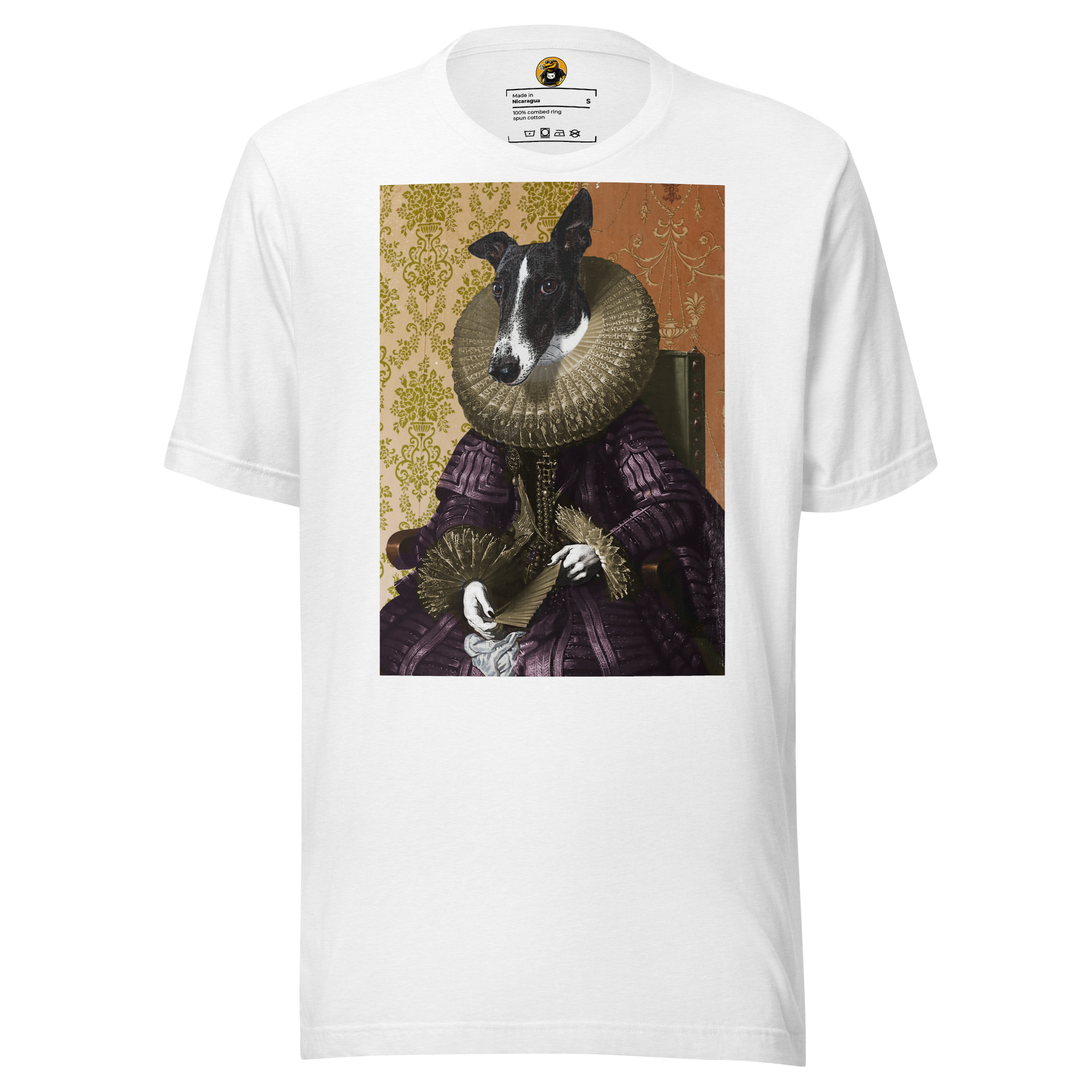 The Duchess of Barkshire T-Shirt: Regal Victorian Dog Portrait Tee