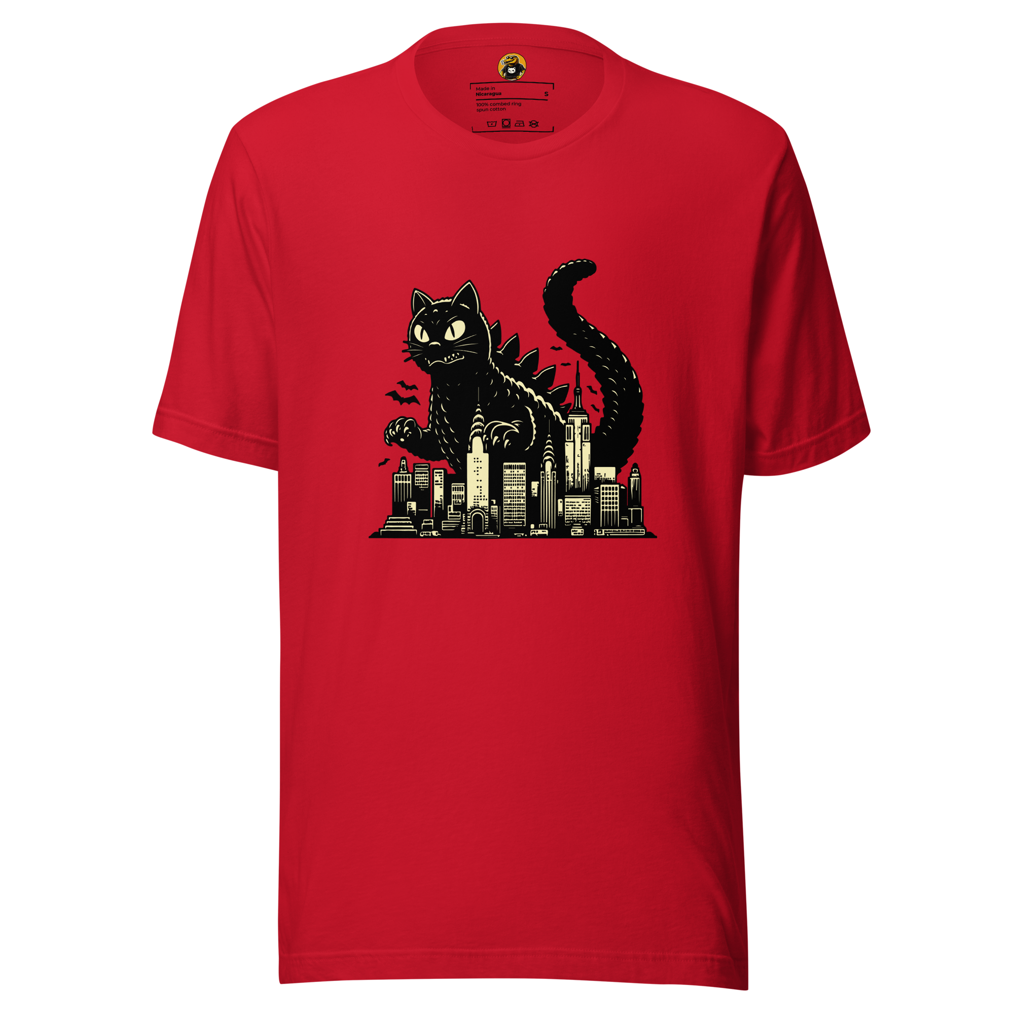 Catzilla: The Feline Kaiju T-Shirt - Funny Giant Cat Movie Parody