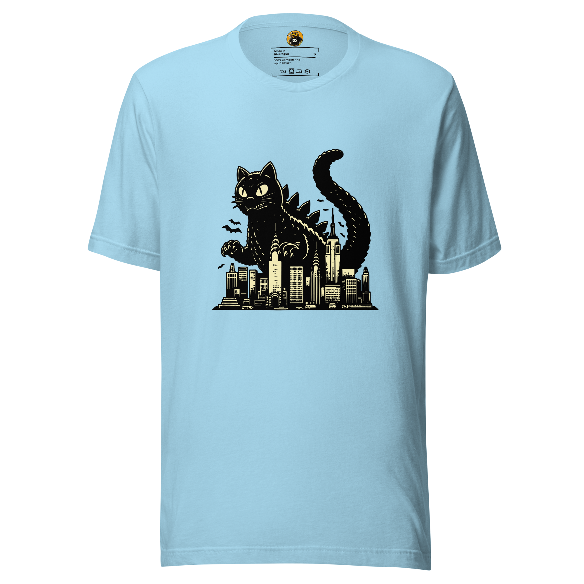 Catzilla: The Feline Kaiju T-Shirt - Funny Giant Cat Movie Parody