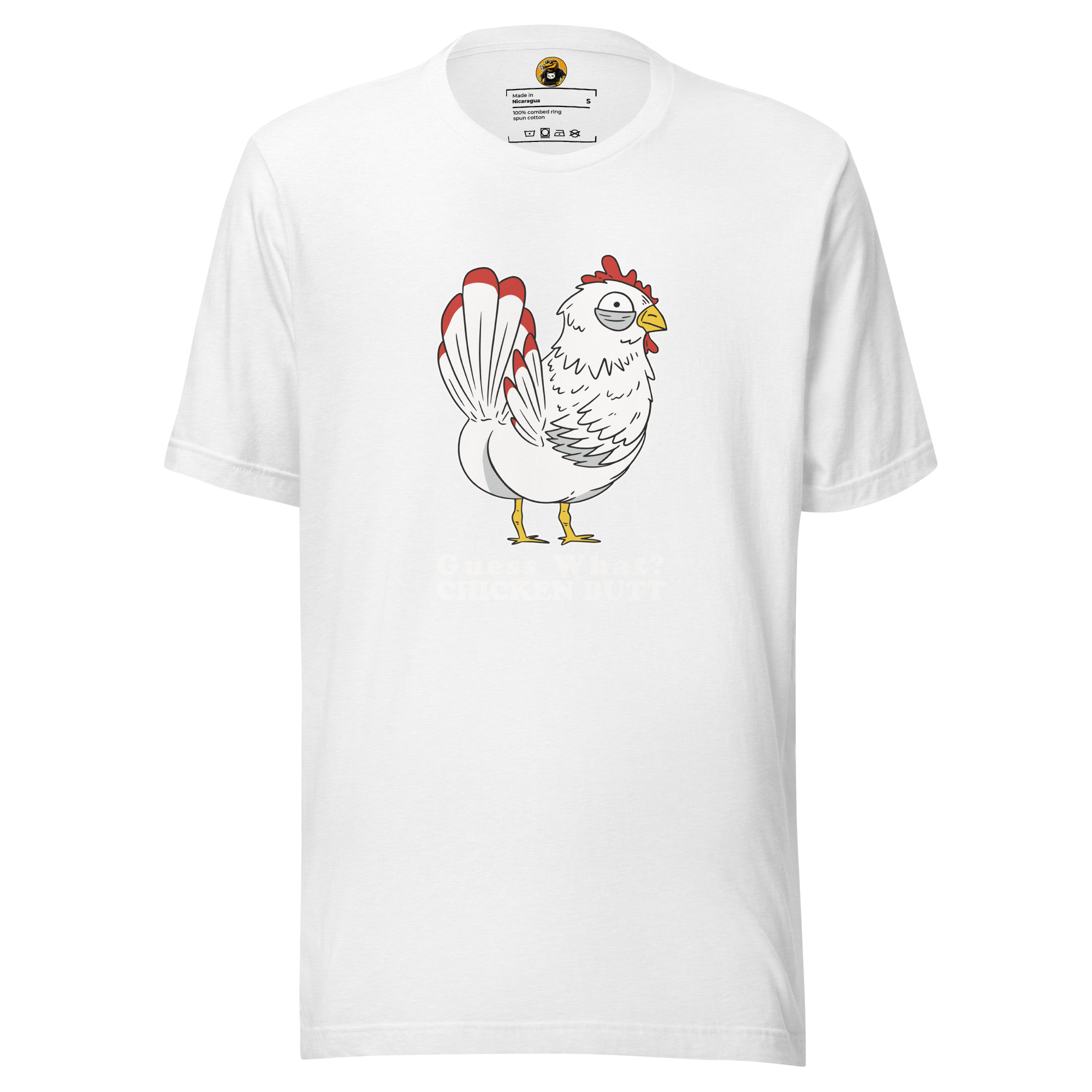 Guess What? Chicken Butt - Funny Sarcastic Bird Graphic Tee