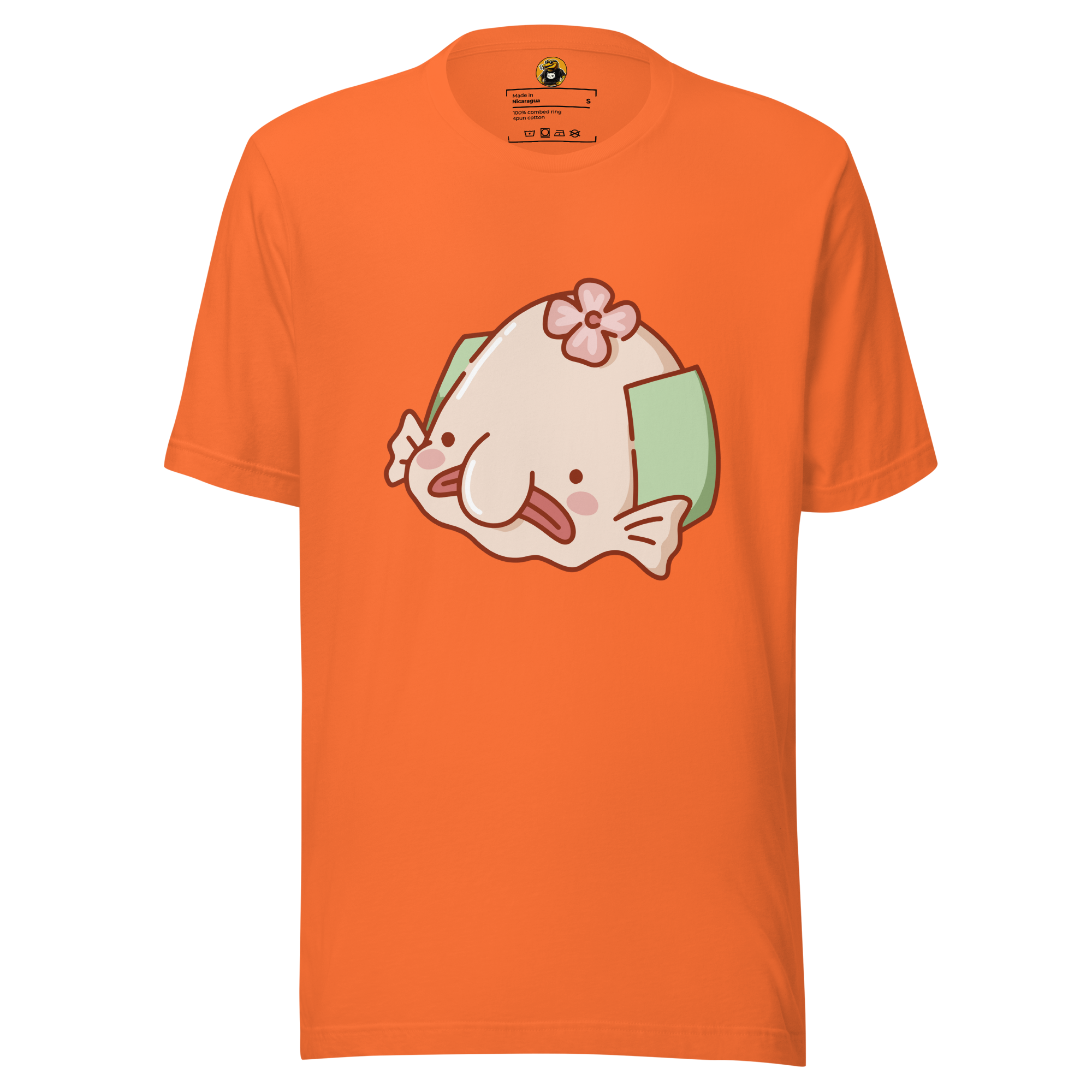 Kawaii Blobfish Sakura Flower - Cute Weird Animal Graphic Tee
