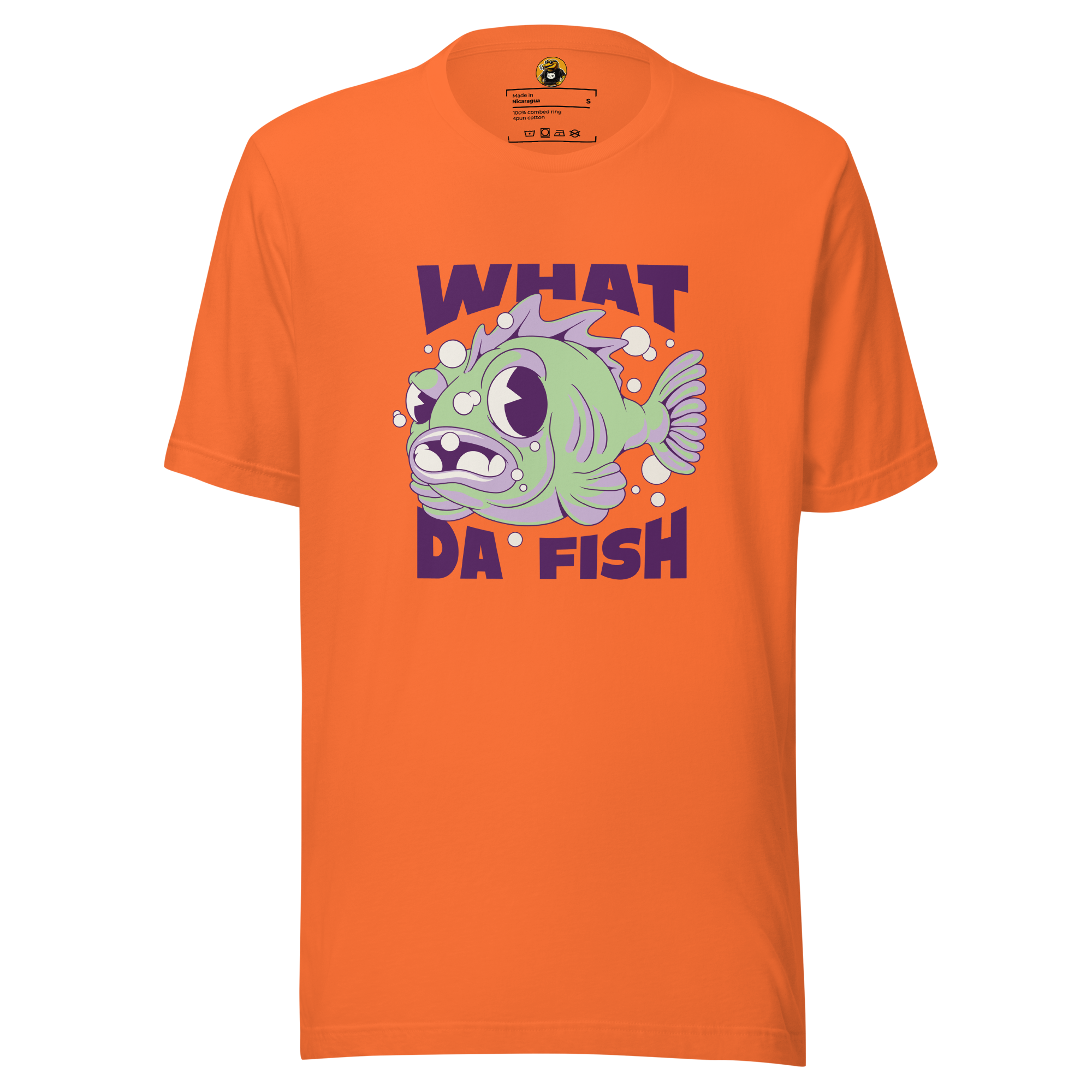 What Da Fish?! - Funny Grumpy Puffer Fish Meme Graphic Tee