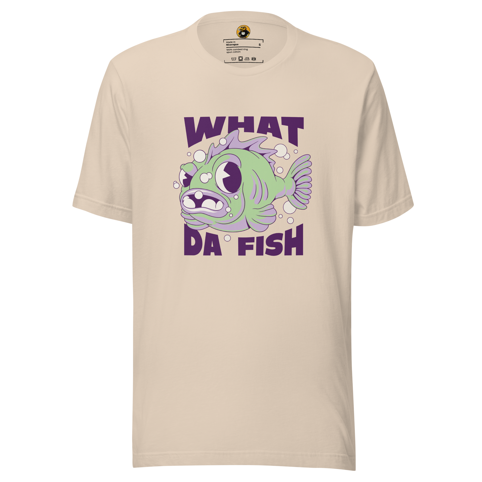 What Da Fish?! - Funny Grumpy Puffer Fish Meme Graphic Tee