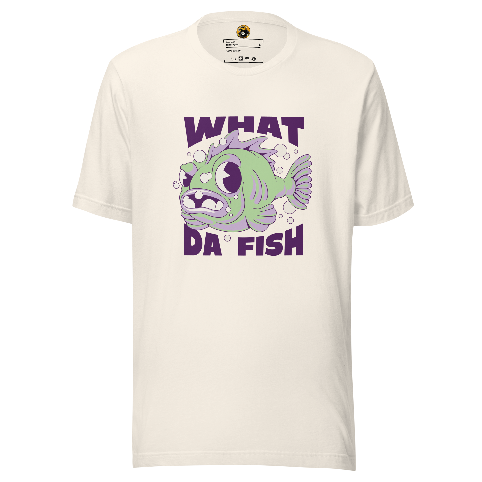 What Da Fish?! - Funny Grumpy Puffer Fish Meme Graphic Tee