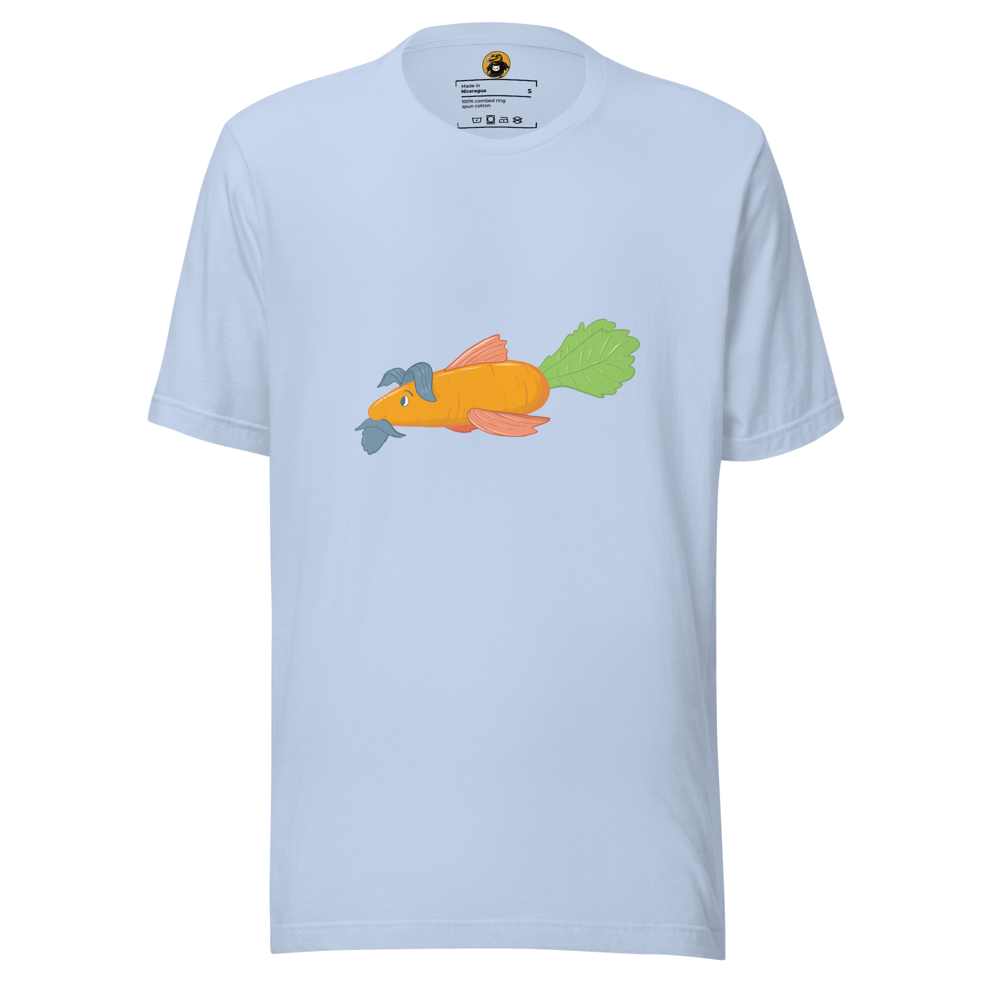 The Dapper Carrot Fish - Funny Surreal Vegetable Hybrid Graphic Tee