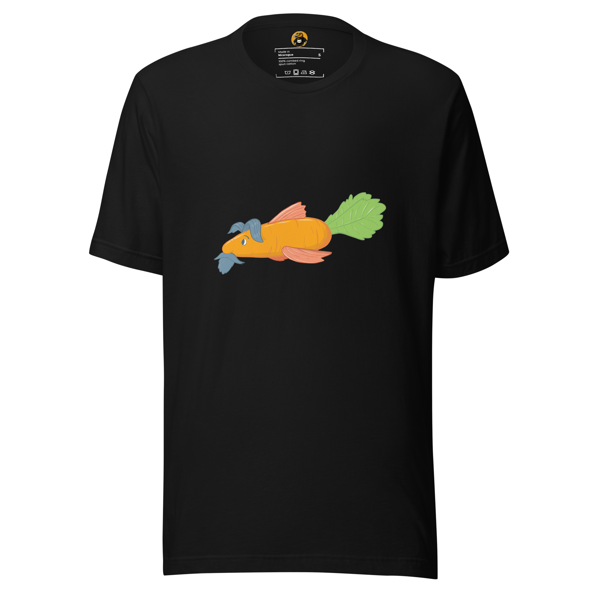 The Dapper Carrot Fish - Funny Surreal Vegetable Hybrid Graphic Tee