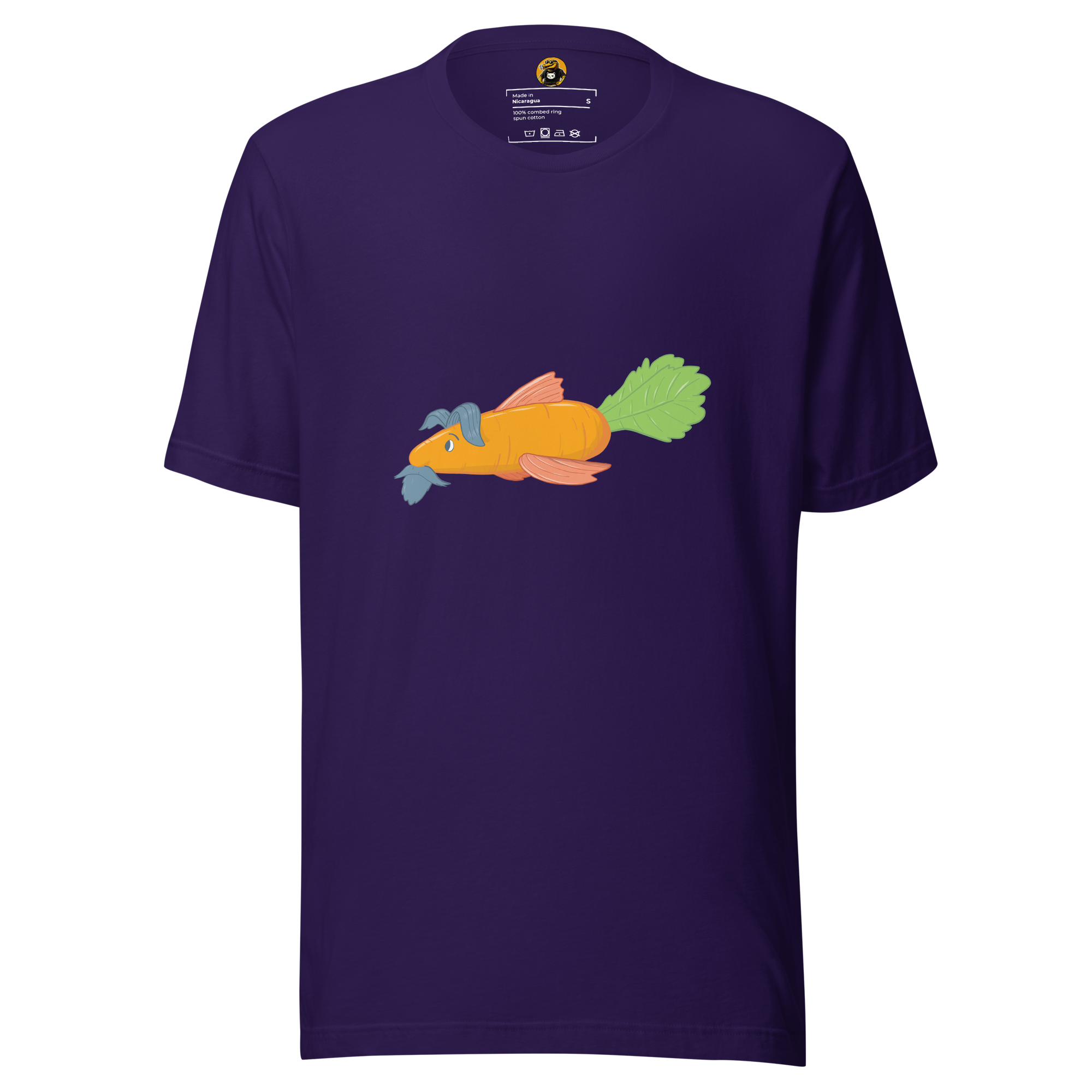 The Dapper Carrot Fish - Funny Surreal Vegetable Hybrid Graphic Tee