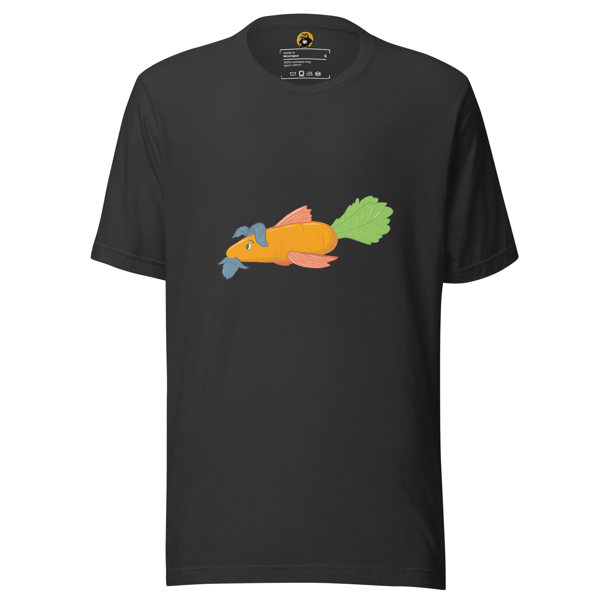 The Dapper Carrot Fish - Funny Surreal Vegetable Hybrid Graphic Tee