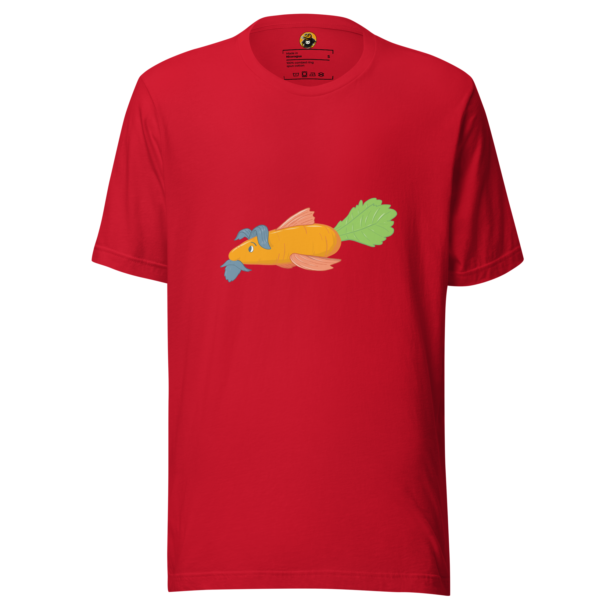 The Dapper Carrot Fish - Funny Surreal Vegetable Hybrid Graphic Tee