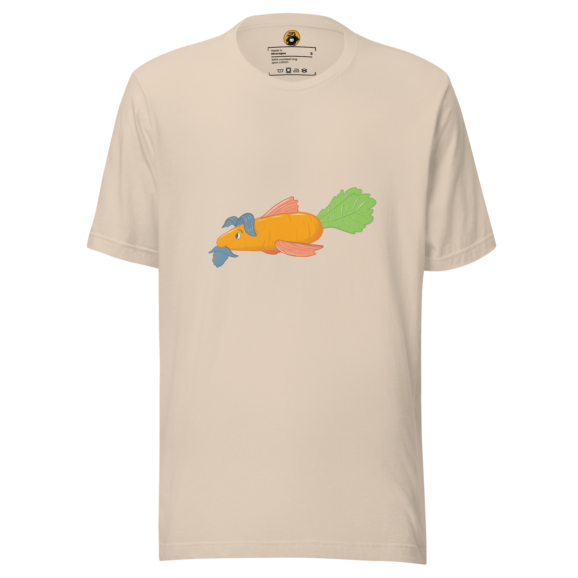 The Dapper Carrot Fish - Funny Surreal Vegetable Hybrid Graphic Tee