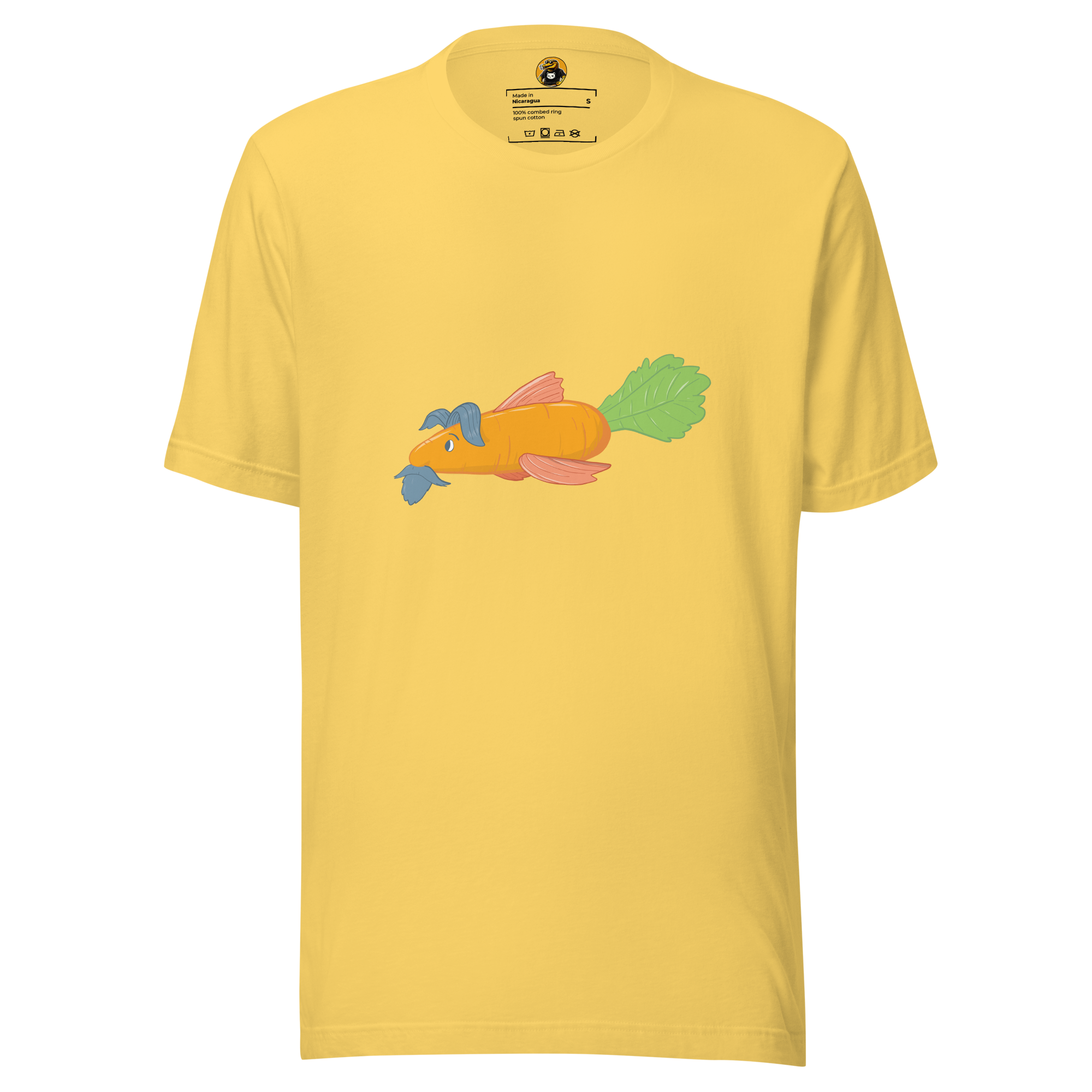 The Dapper Carrot Fish - Funny Surreal Vegetable Hybrid Graphic Tee