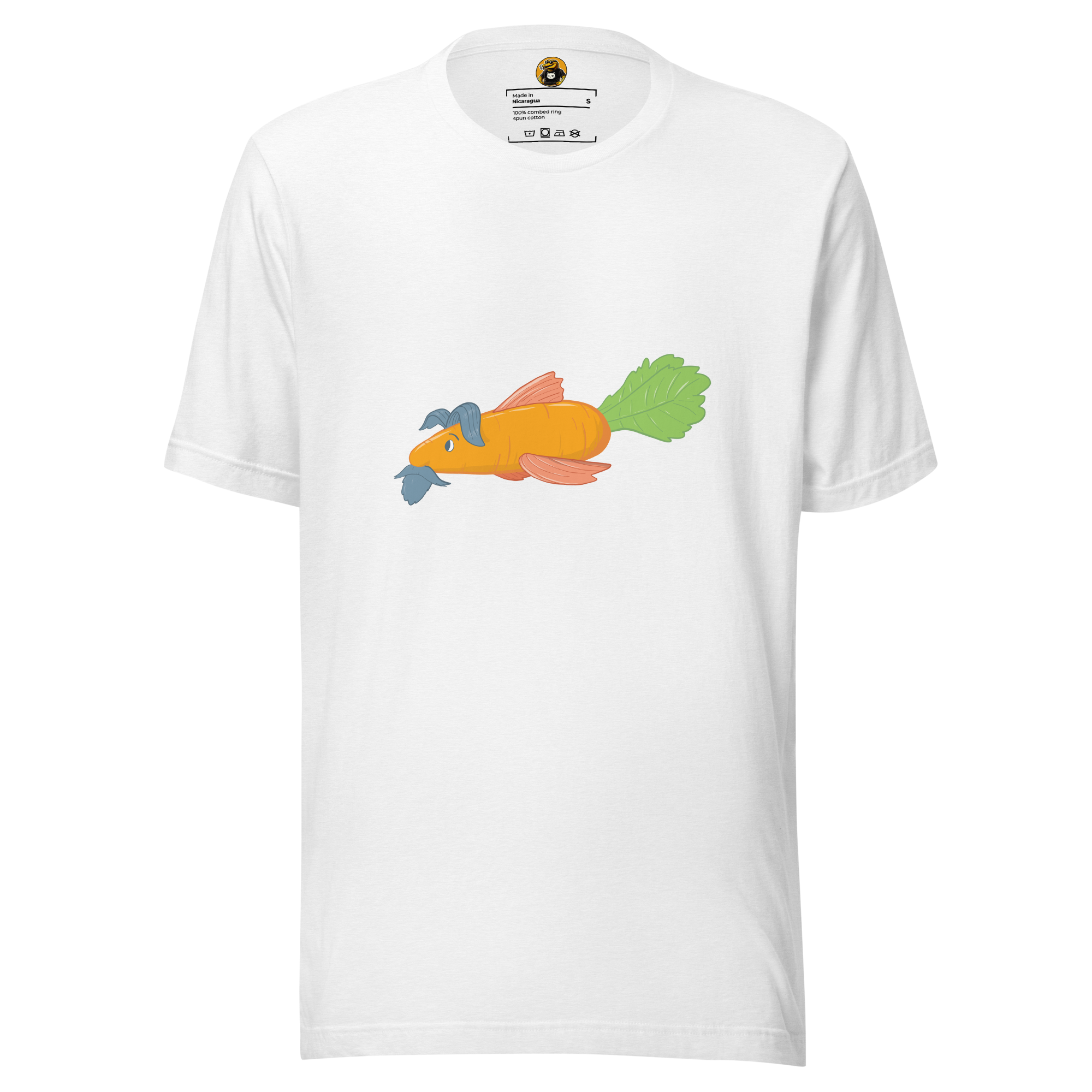 The Dapper Carrot Fish - Funny Surreal Vegetable Hybrid Graphic Tee