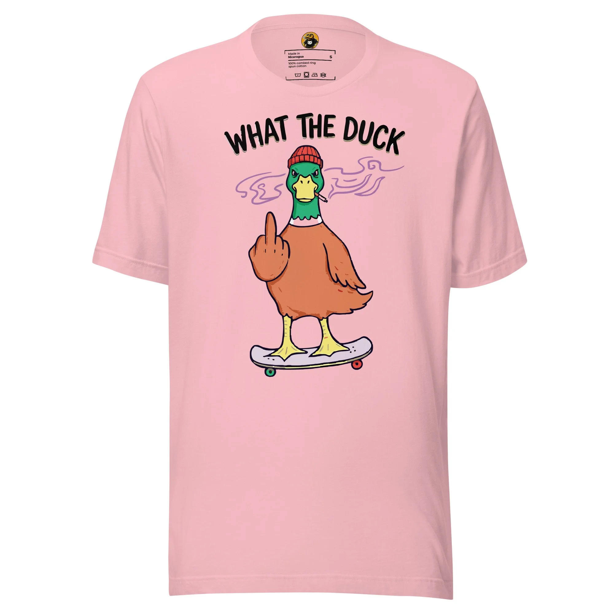 What The Duck?! - Skater Duck Rebel Graphic Tee