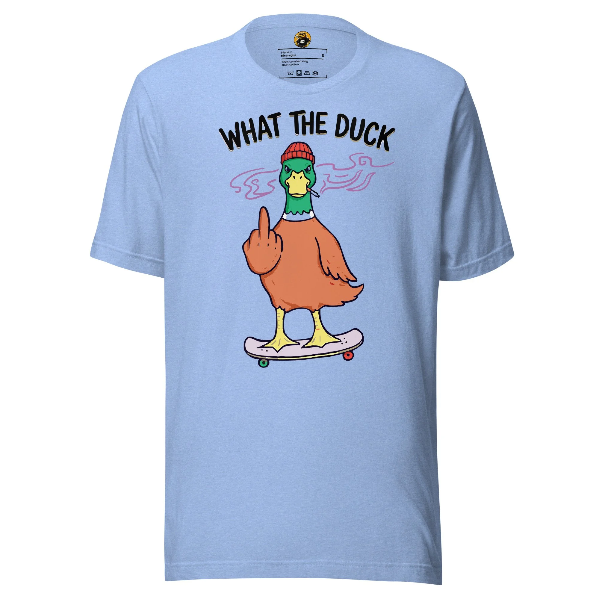 What The Duck?! - Skater Duck Rebel Graphic Tee