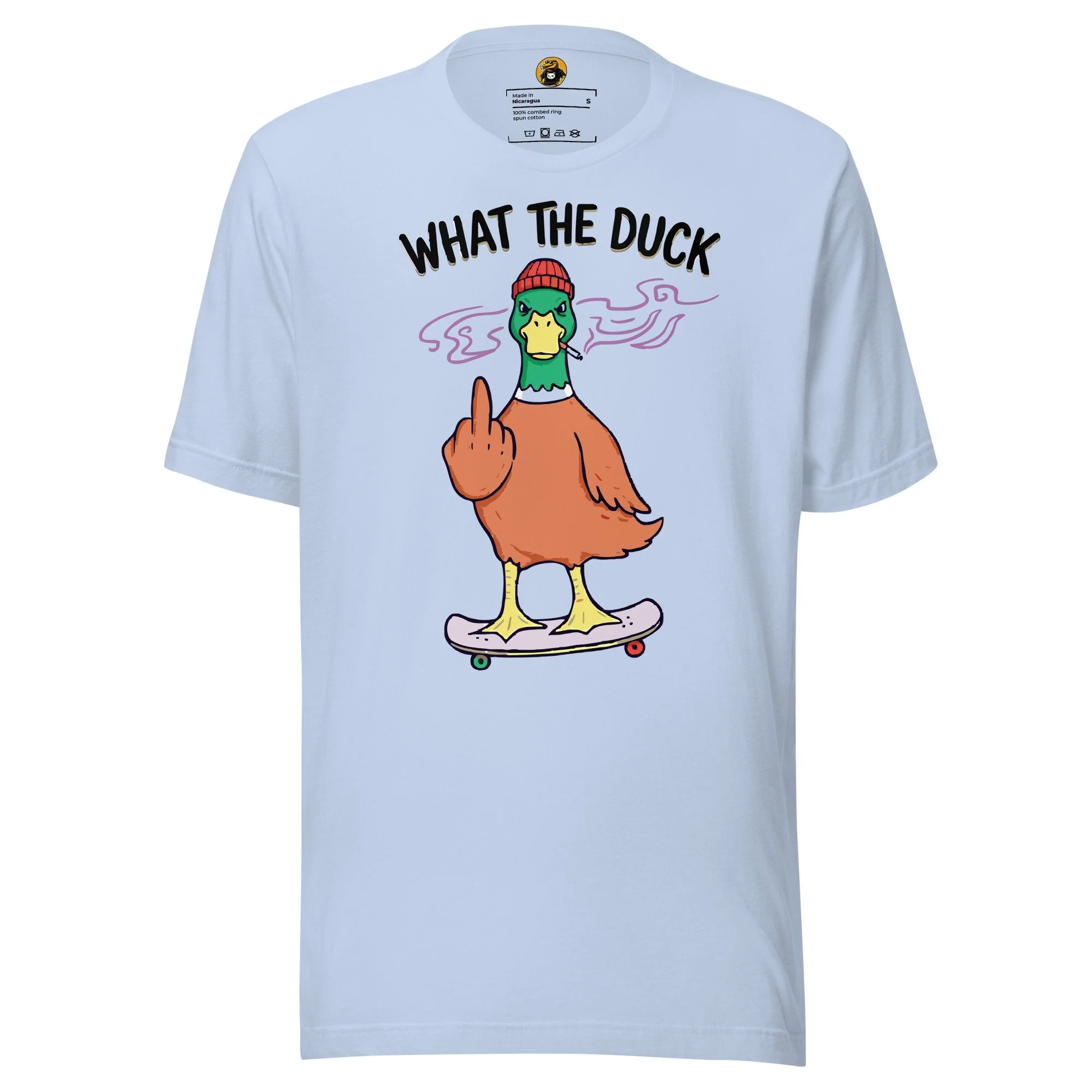 What The Duck?! - Skater Duck Rebel Graphic Tee
