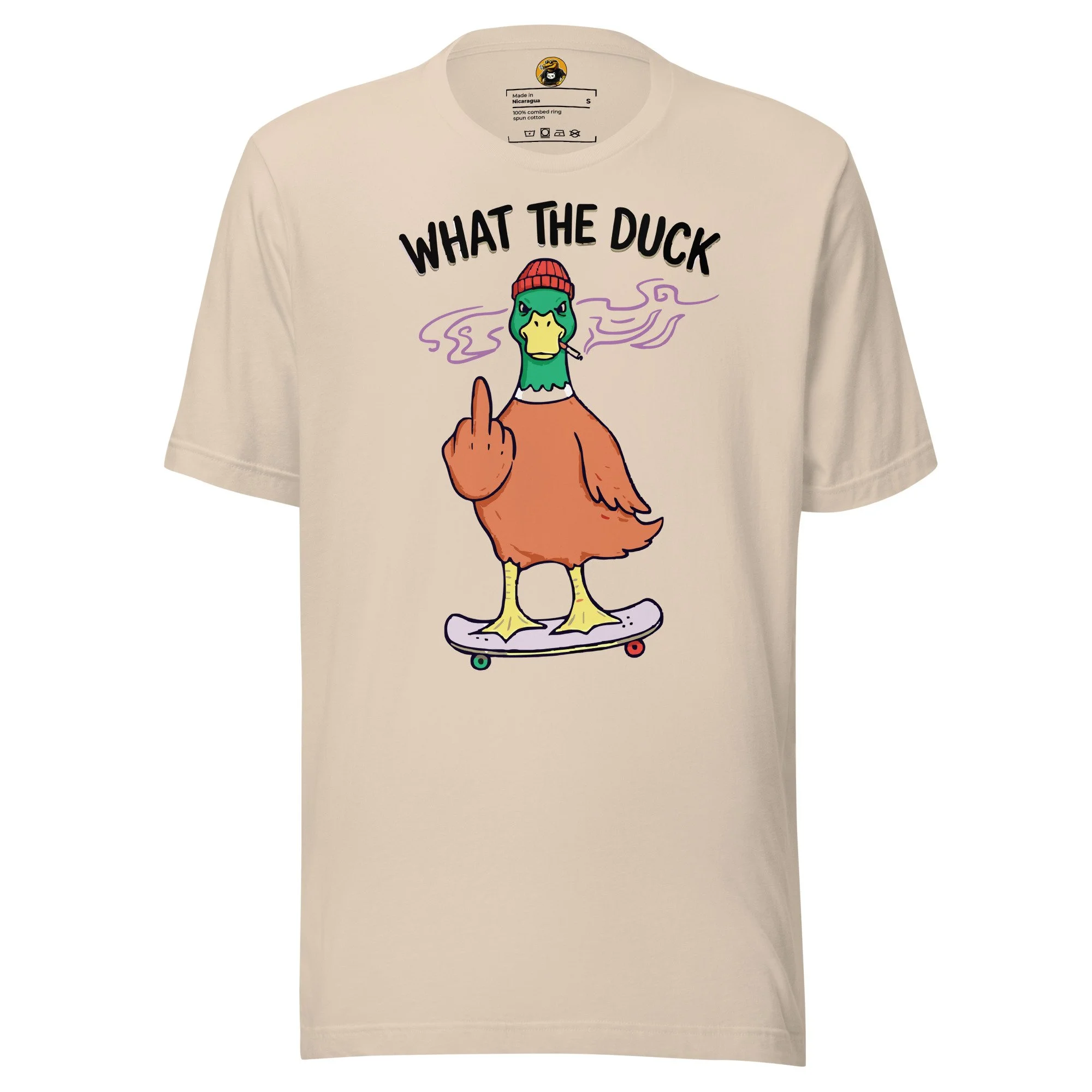 What The Duck?! - Skater Duck Rebel Graphic Tee