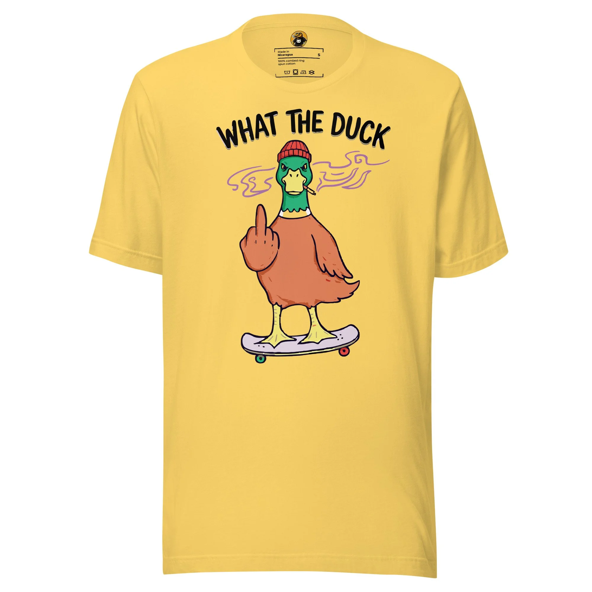 What The Duck?! - Skater Duck Rebel Graphic Tee