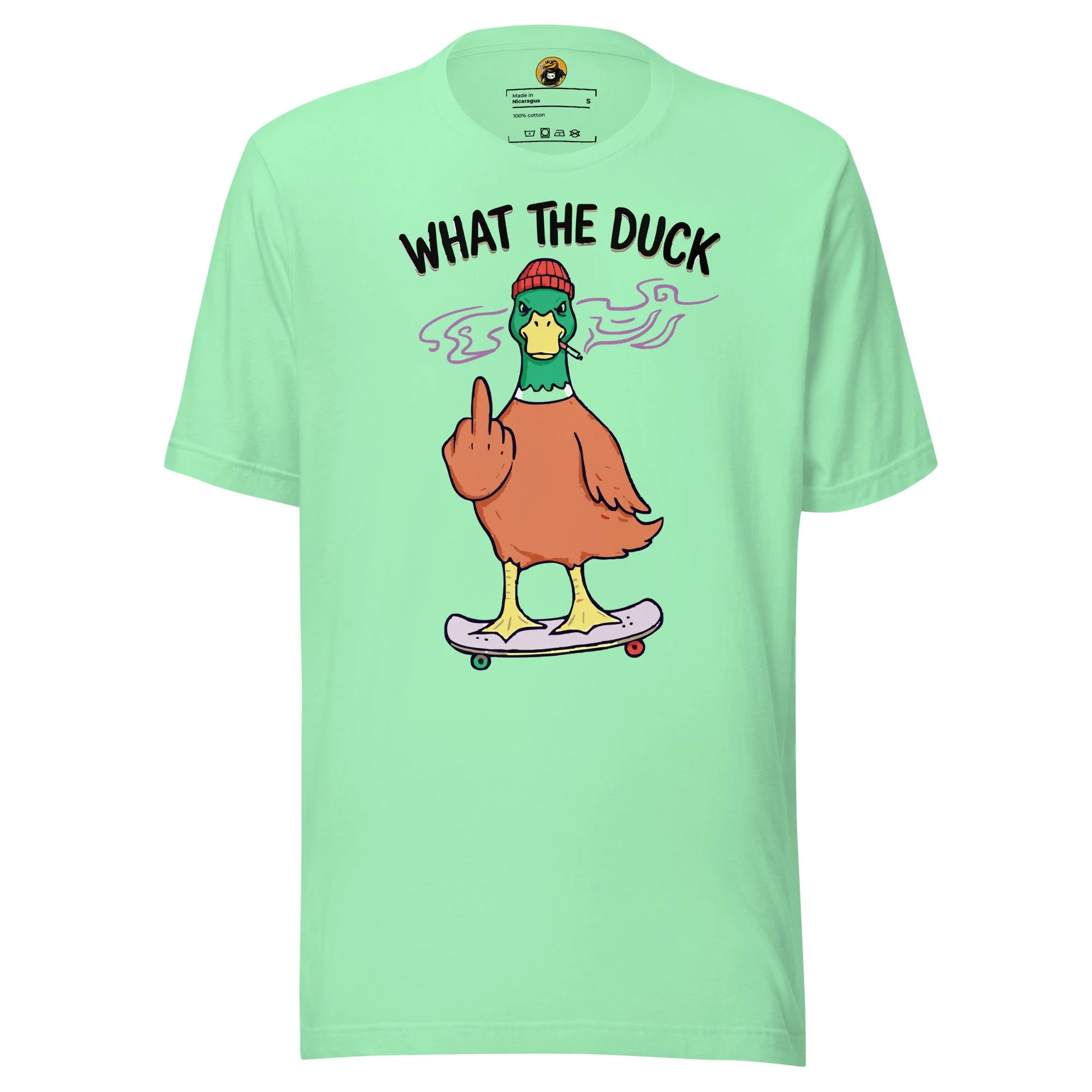 What The Duck?! - Skater Duck Rebel Graphic Tee