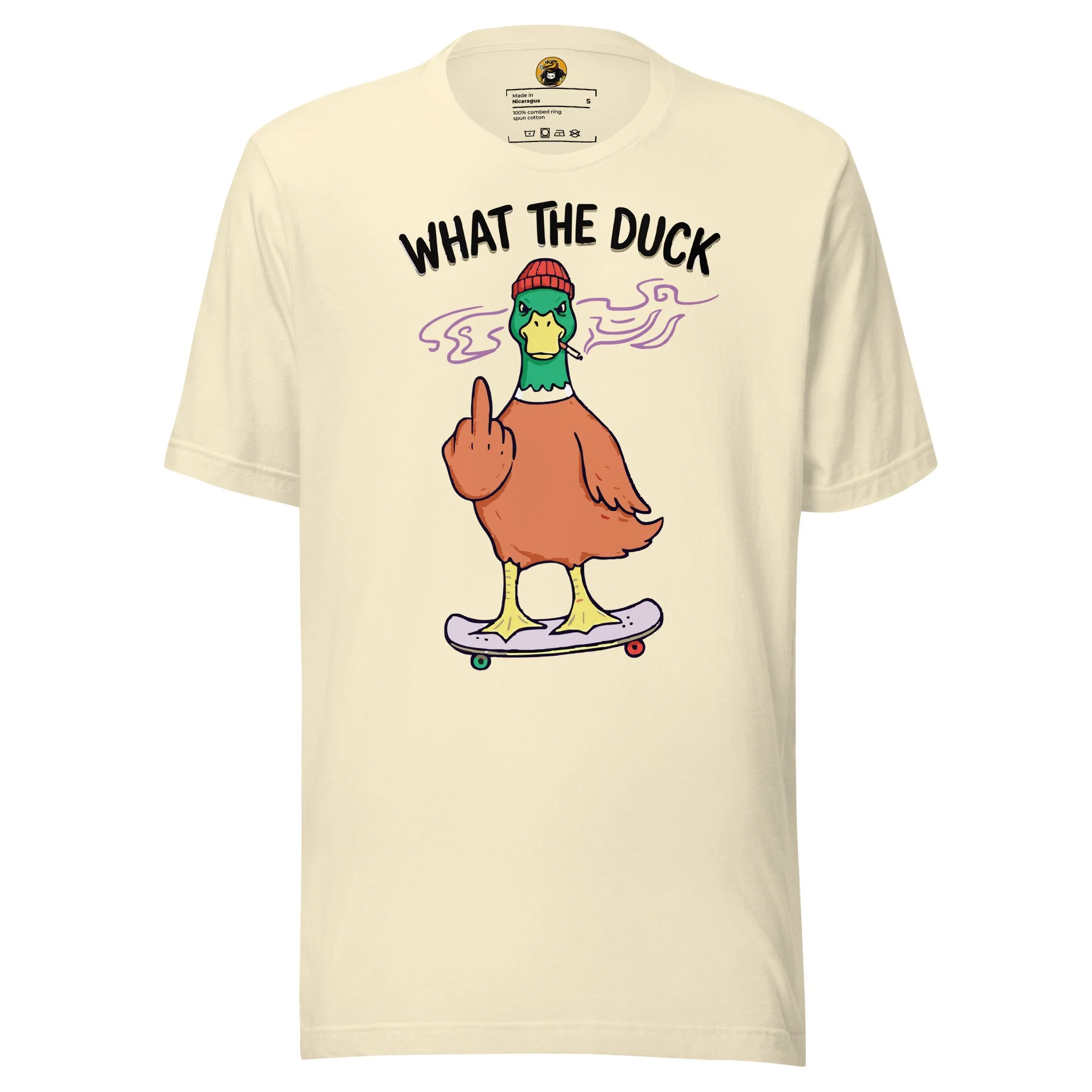 What The Duck?! - Skater Duck Rebel Graphic Tee