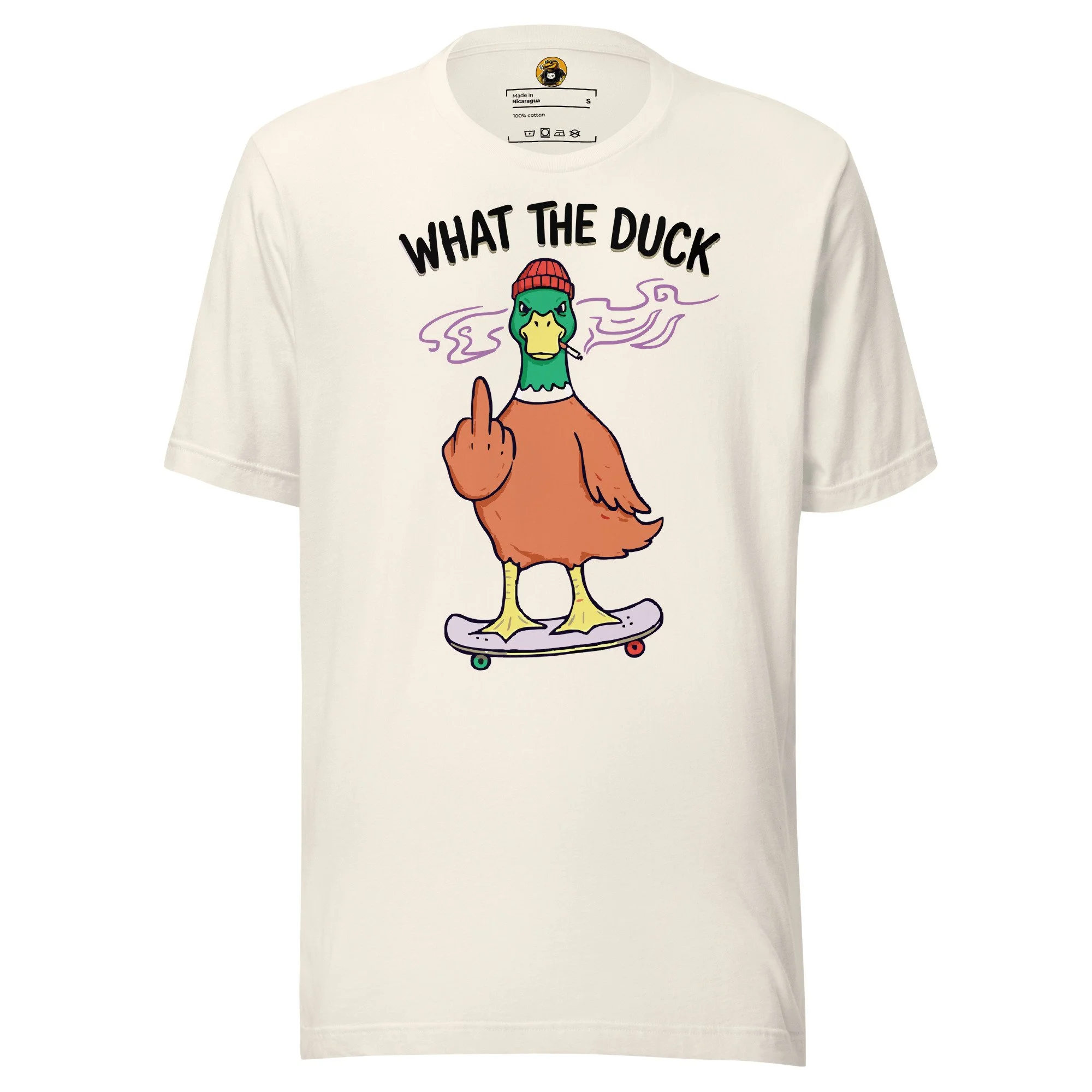 What The Duck?! - Skater Duck Rebel Graphic Tee