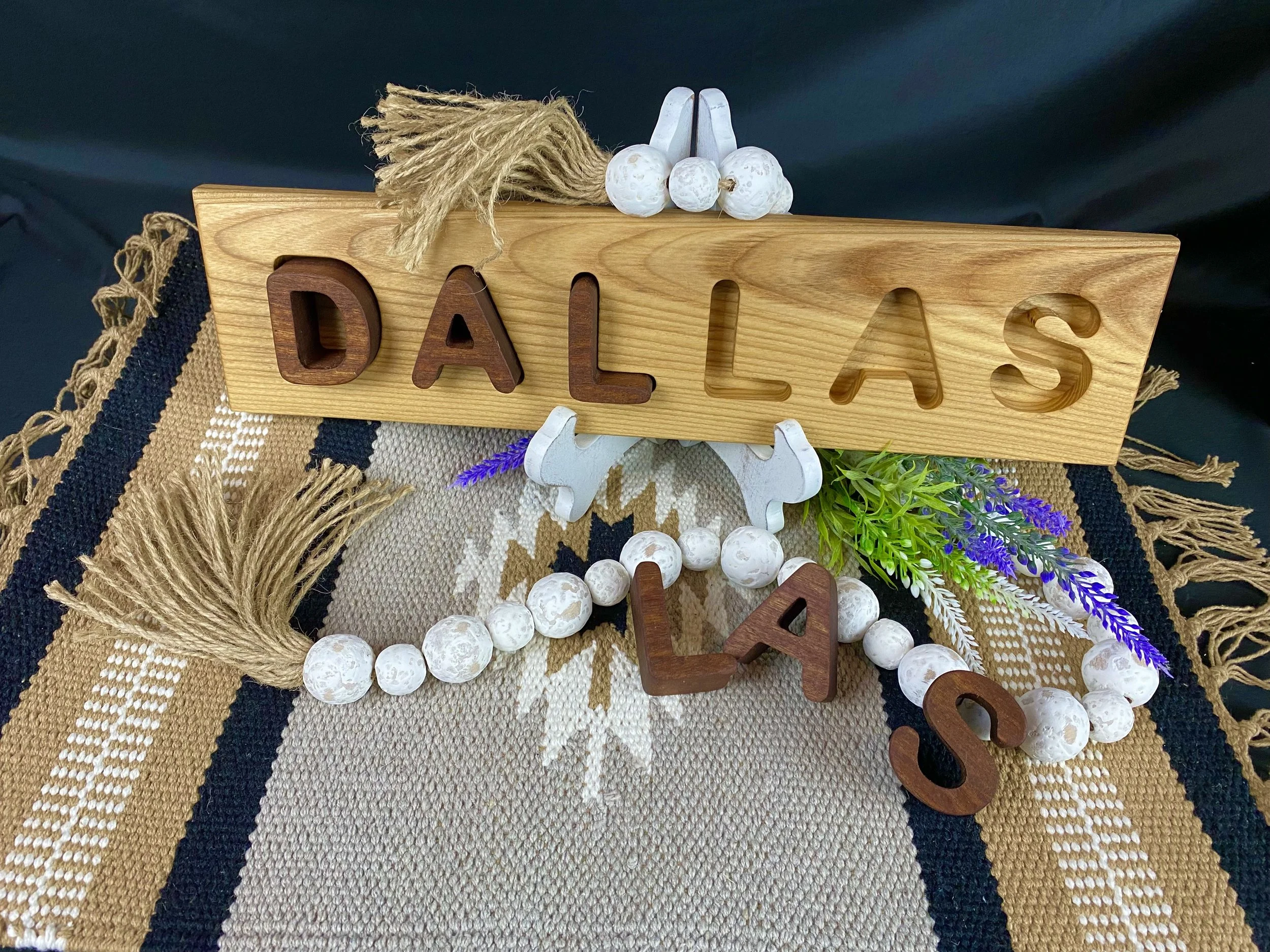 Handcrafted custom made wooden puzzles for newborns, baby showers, grandchildren