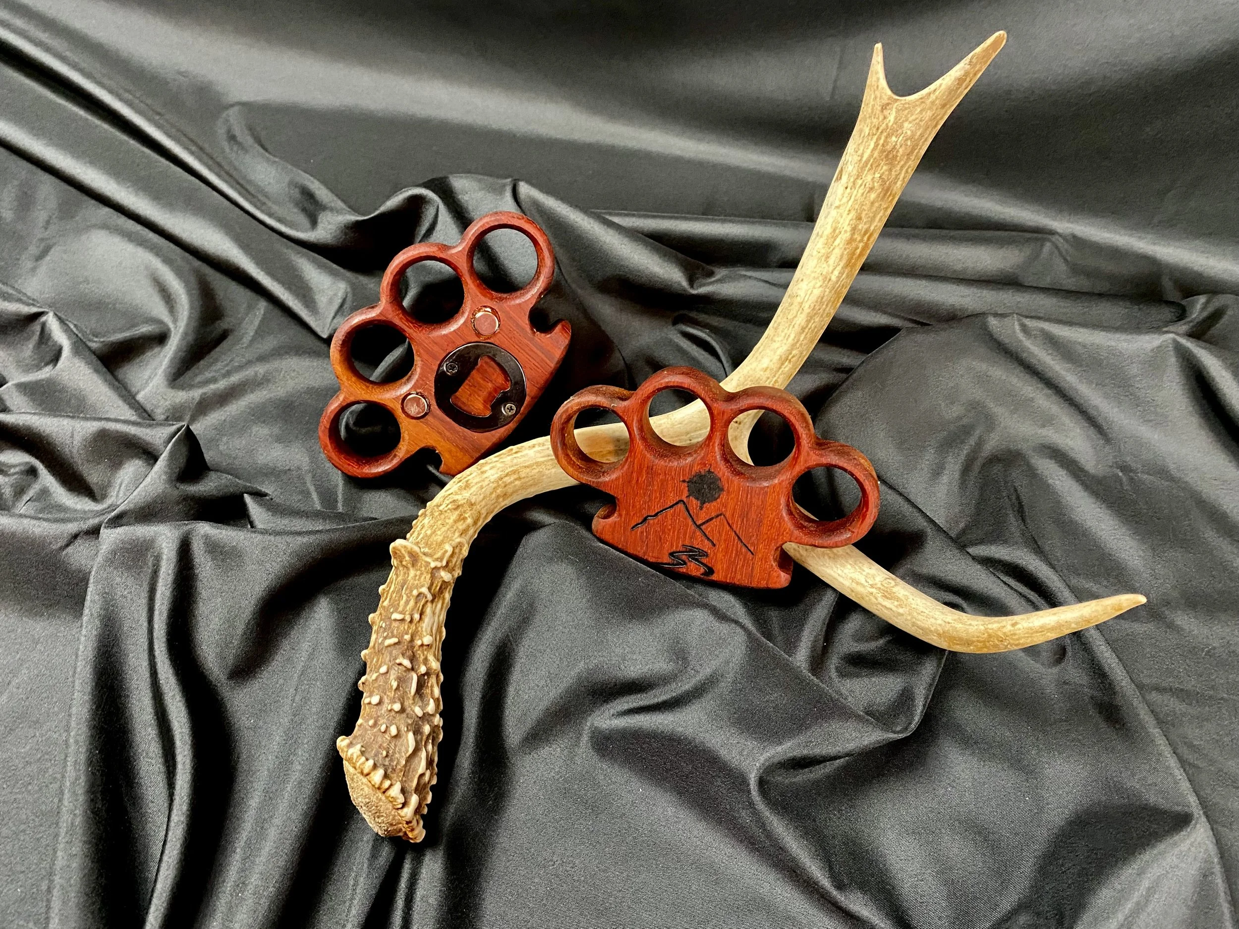 Handcrafted specialty artisan wood beer bottle opener