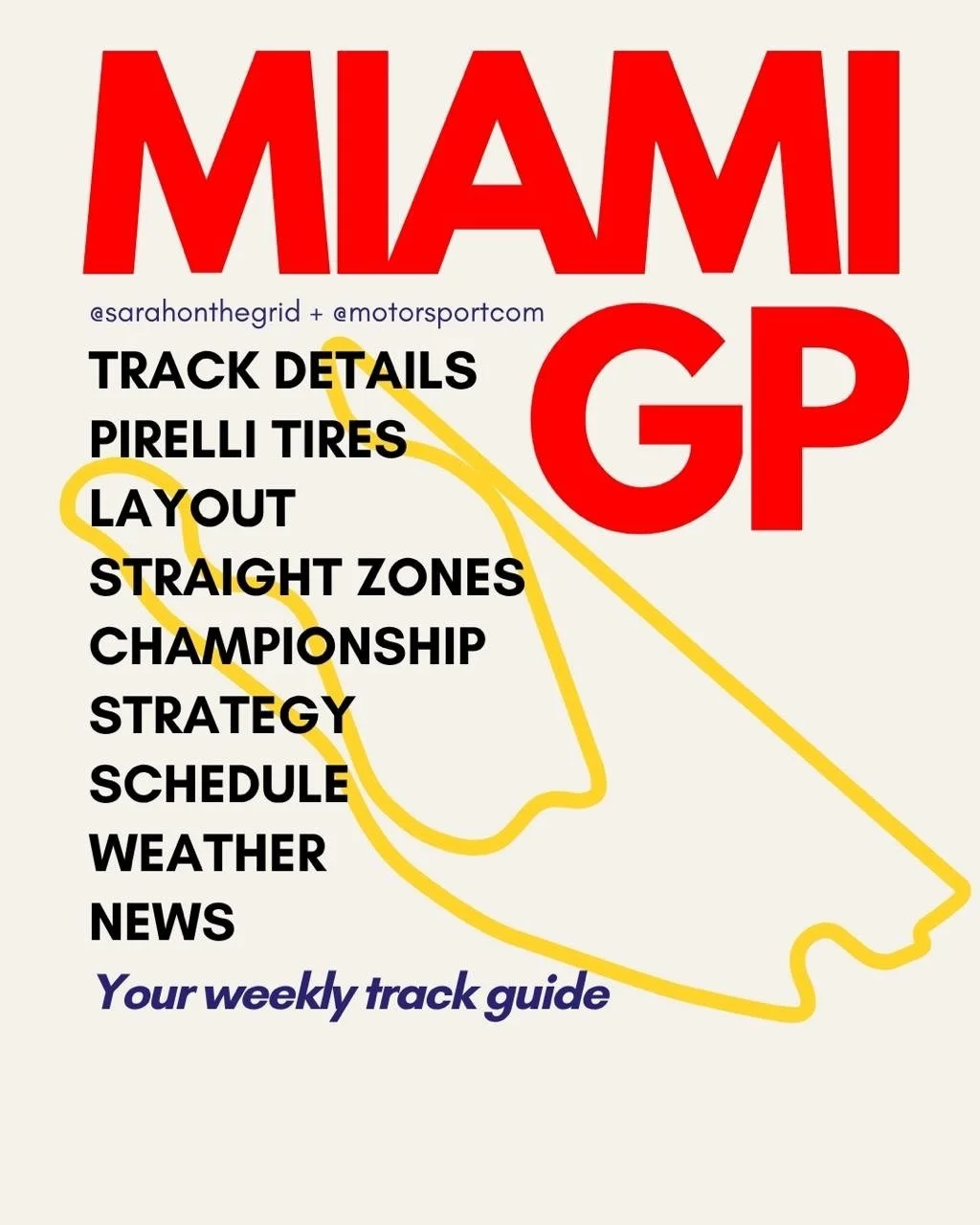 The Miami GP is finally here and honestly? This is the race I look forward to every single year.

This is Round 4 of the Formula 1 championship, and we&rsquo;re coming in fresh off a month-long break since Japan, which means teams have had time to br
