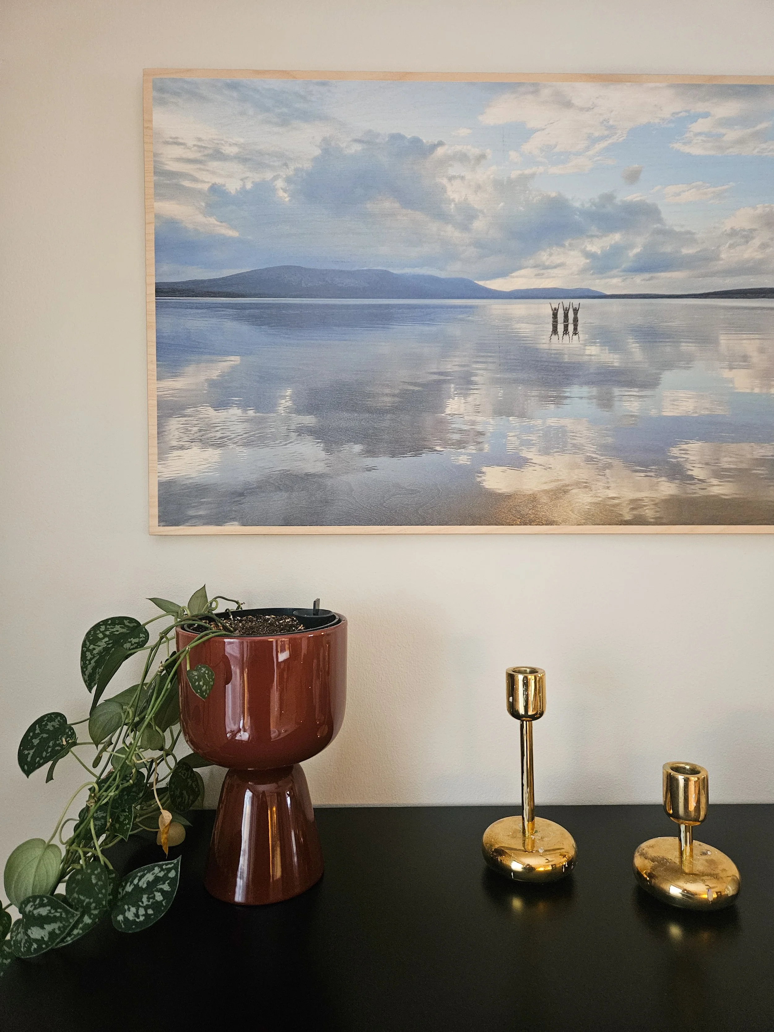 Plywood print taulu, Iittala Nappula.