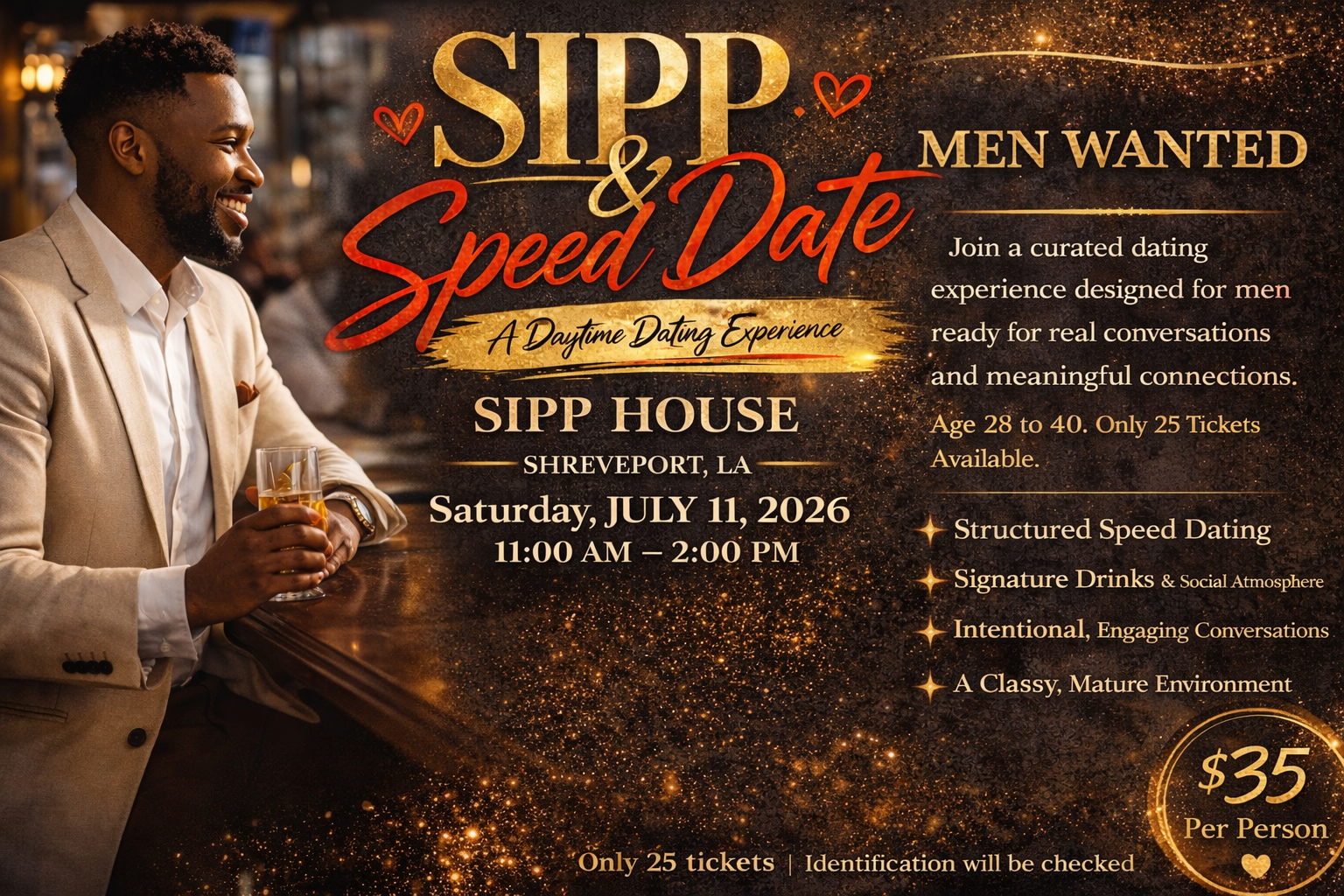 Sipp & Speed Date (Men)