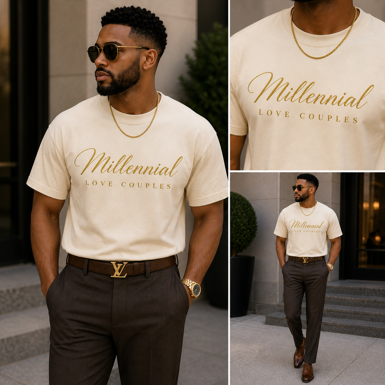 Millennial Love Couples Men's Tee