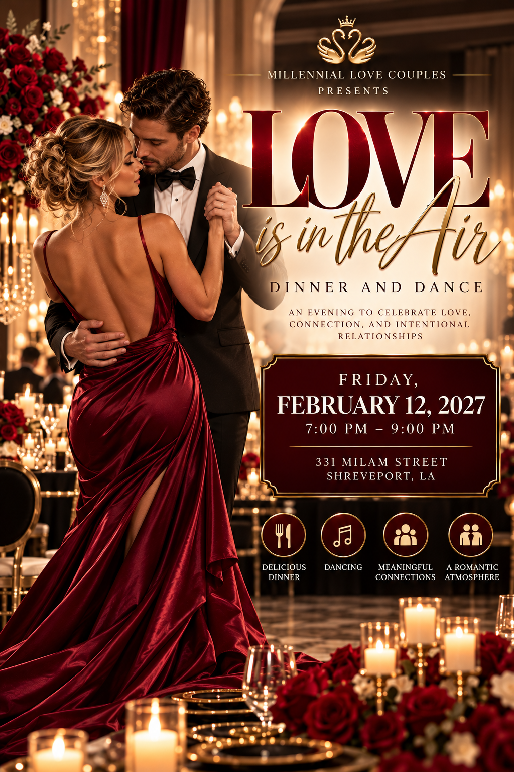 Love Is in the Air: A Valentine's Dinner & Dance