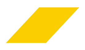 A yellow parallelogram shape on a black background.