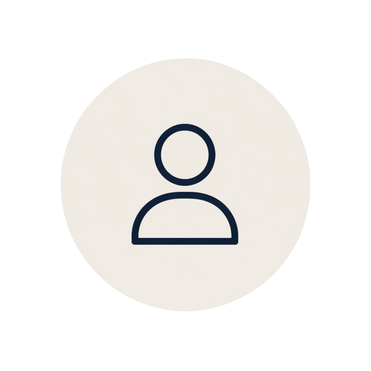 Generic user profile icon with a simple outline of a person inside a circle.