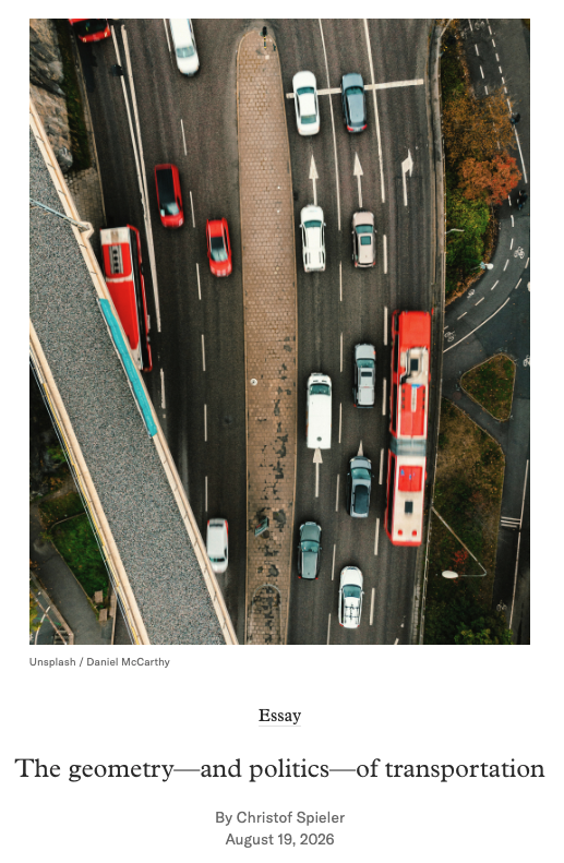 The geometry and politics of transportation