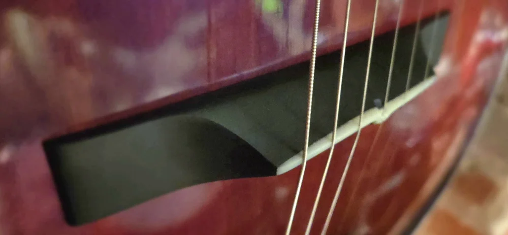 Bullfrog Archtop &mdash; bridge and setup