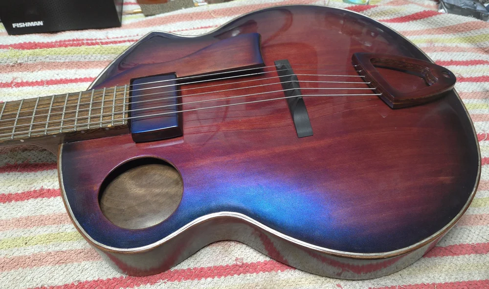 Bullfrog Archtop &mdash; bridge and setup